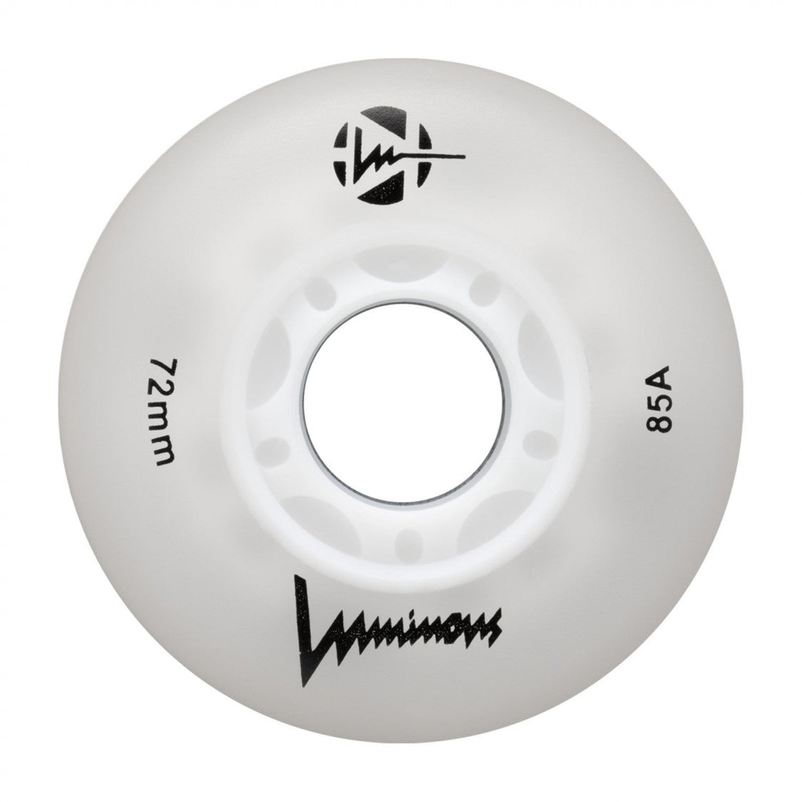 Luminous LED Inline Wheels 72mm 85A 4 Pack - Glow in The Dark Skate Wheels for Night Skating, Roller Derby & Outdoor Sports
