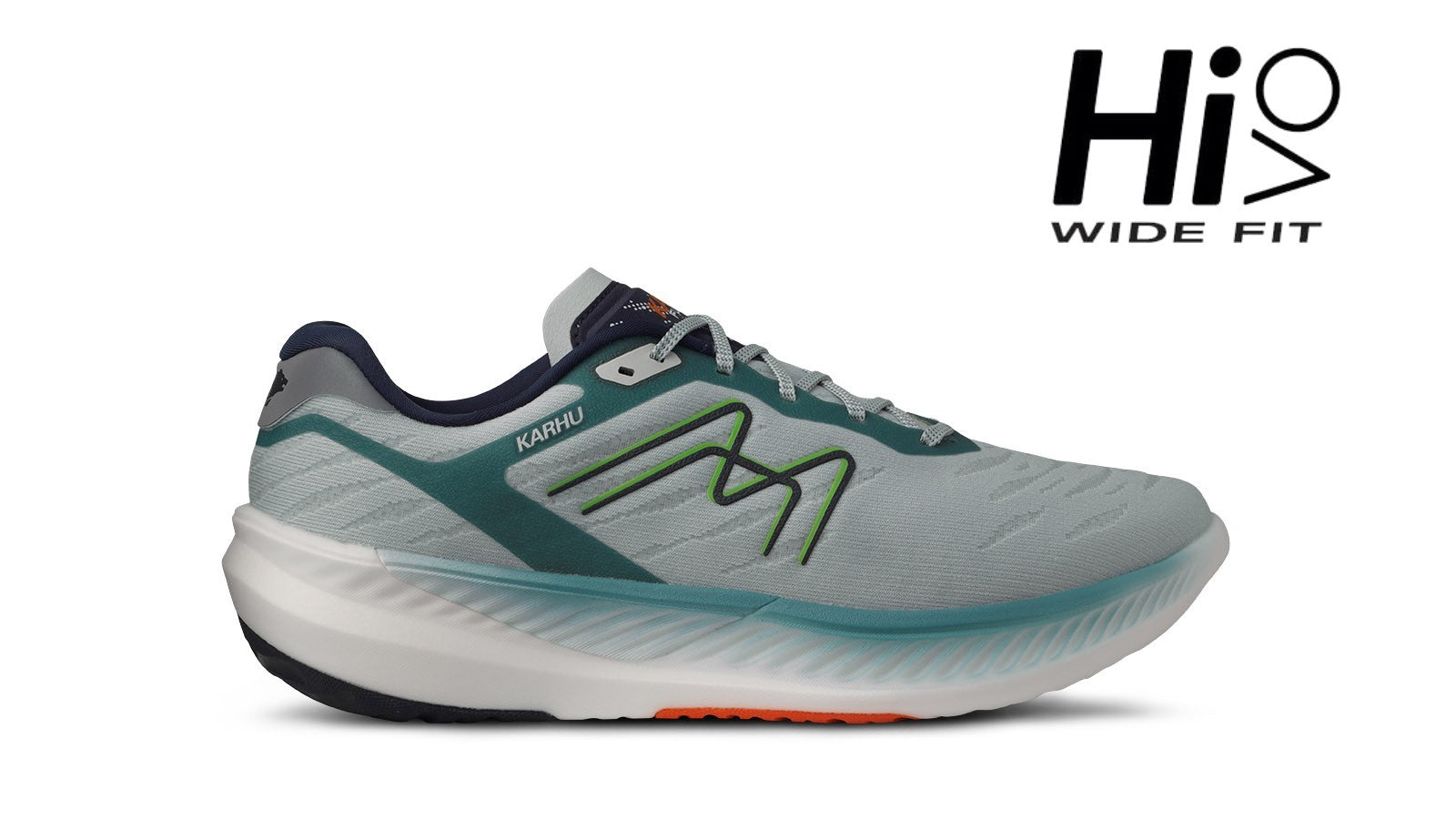 Men's Fusion 4.0 HIVO Running Shoes - Sky Gray/Green Flash - Lightweight Athletic Sneakers for Jogging, Gym & Outdoor Workouts