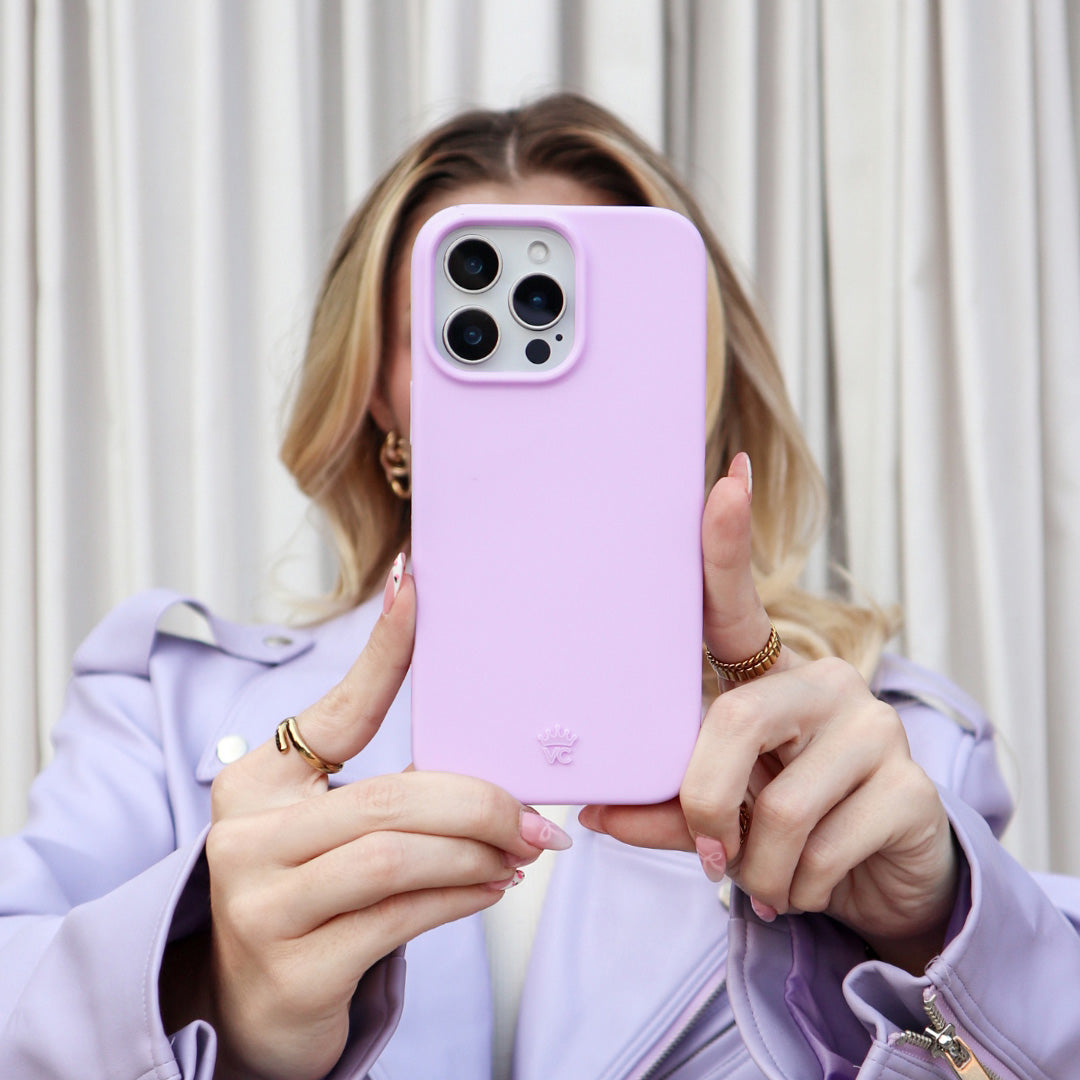 Lilac Gelato iPhone Case - Trendy Protective Cover for iPhone 13/14/15 - Soft Matte Finish & Shockproof Design - Perfect for Everyday Use, Travel & Gifting