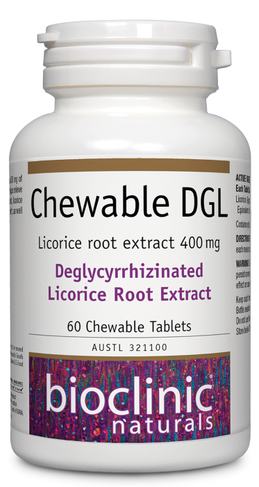 Bioclinic Naturals Chewable DGL Licorice Extract - Supports Digestive Health & Soothes Stomach - Natural Herbal Supplement for Heartburn Relief & Gut Comfort - Perfect for Travel, Stressful Days & Digestive Support