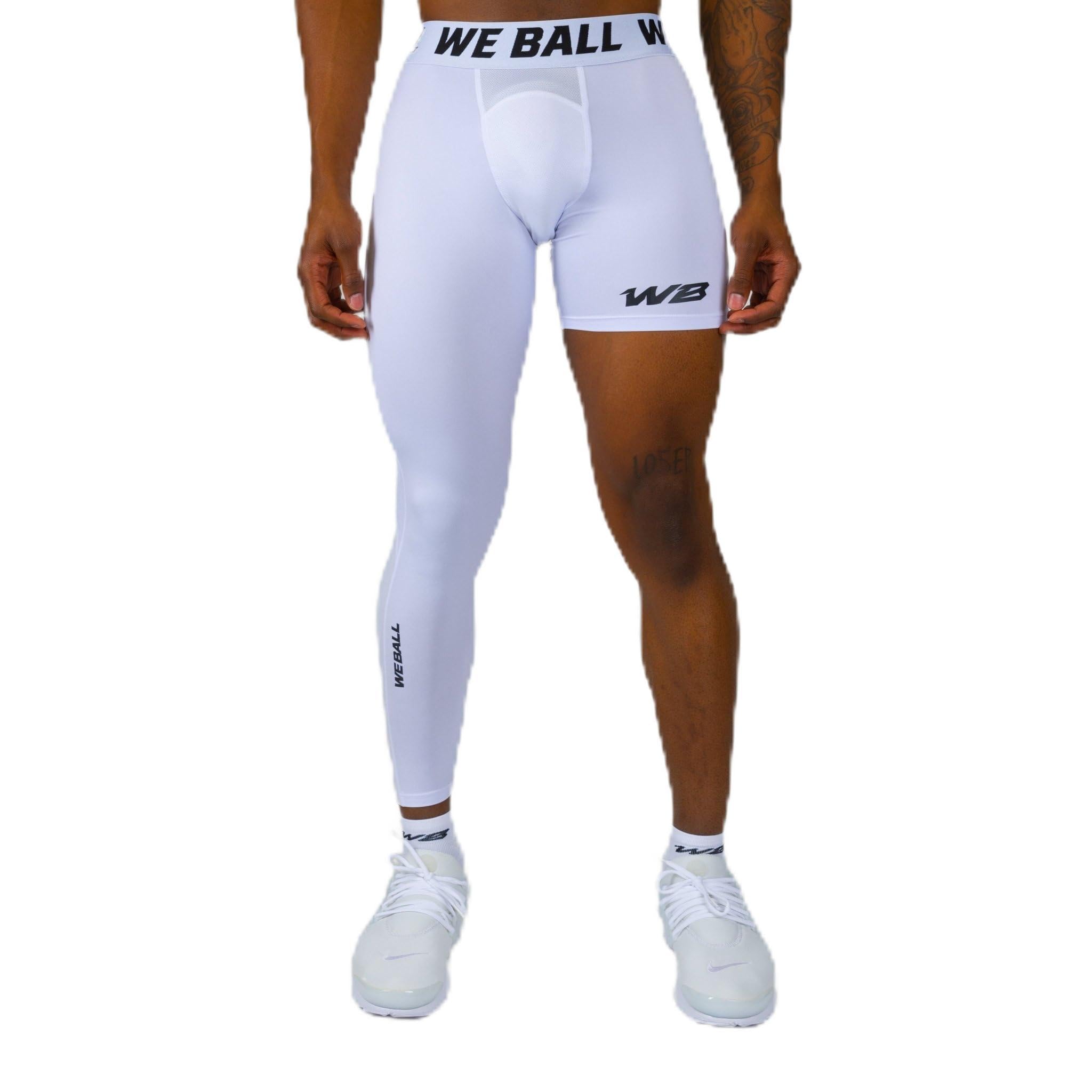 Men's Athletic Compression Tights - Single Leg Sports Base Layer for Running, Workout & Recovery | High-Performance One Leg Compression Leggings for Gym, Cycling & Active Lifestyle