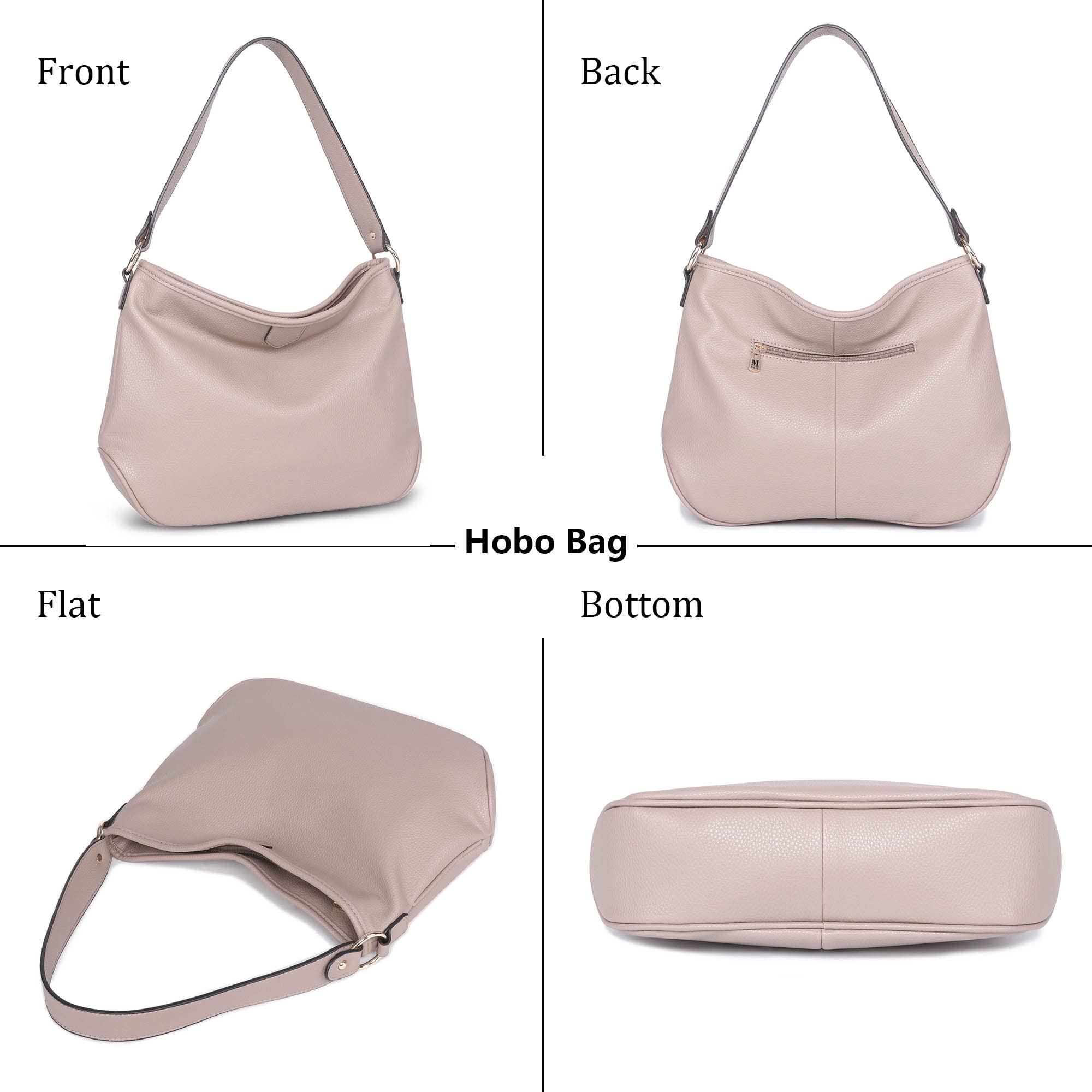 Montana West Soft Hobo Bags for Women - Stylish Leather Shoulder Purse & Handbag Satchel - Perfect for Work, Travel & Everyday Use