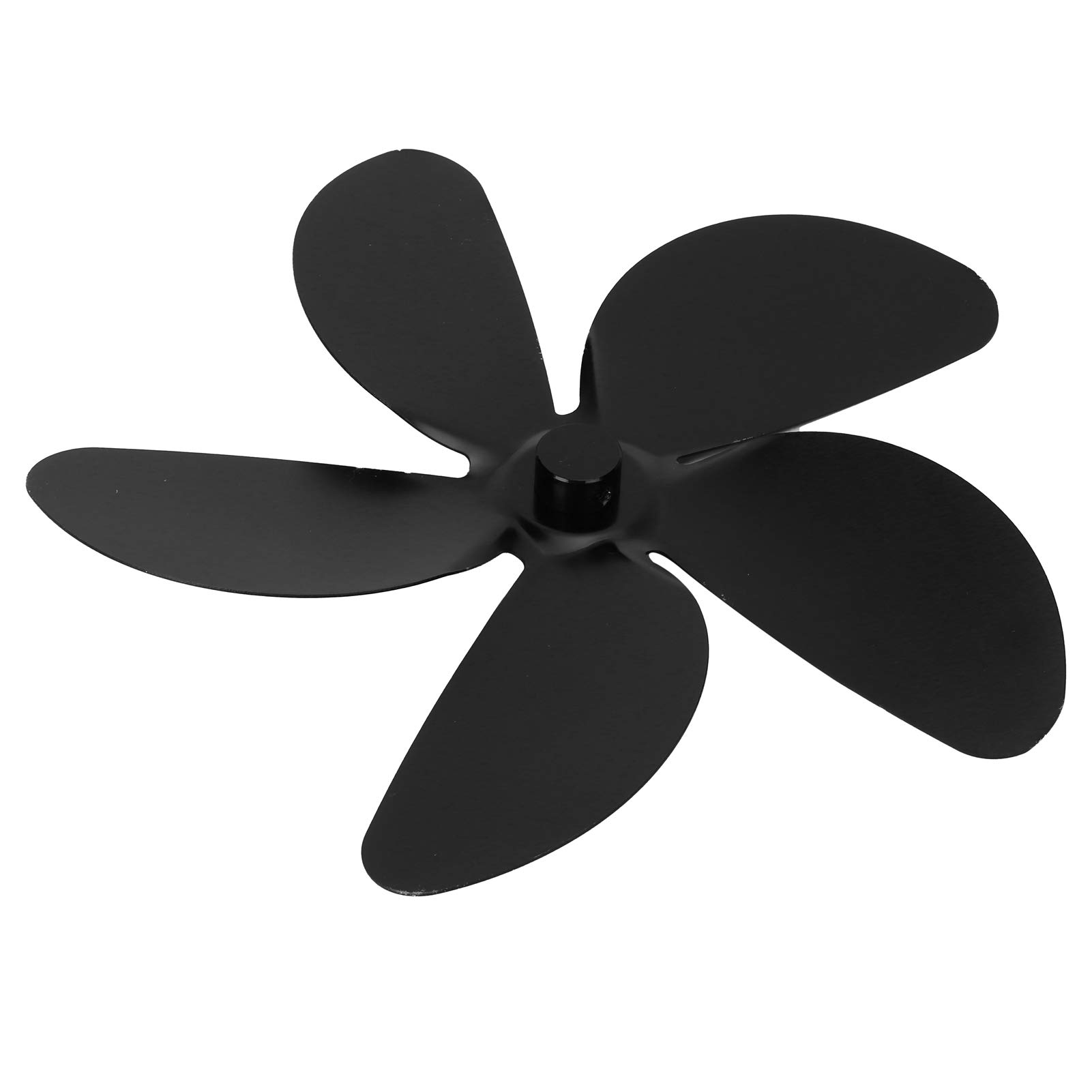 ZYHA 7.1 Inch Black Heat Powered Fireplace Fan Blade - High Temperature Resistant Stove Fan for Living Room & Home Heating - Perfect for Wood Burning Stoves, Fireplaces & Home Decor