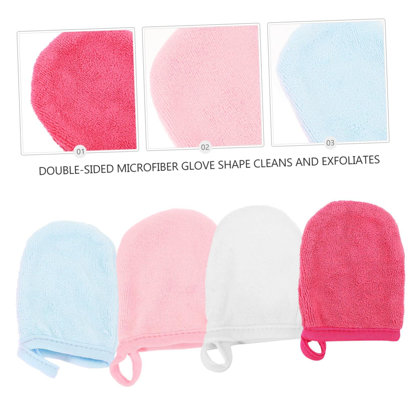 20-Pack Exfoliating Body Wash Mitts - Soft Cleansing Gloves for Face & Body, Makeup Remover Towels, Gentle Skin Scrubber for Shower & Spa - Perfect for Daily Skincare & Deep Cleansing Routine
