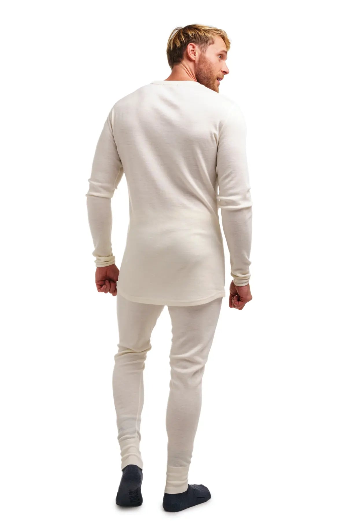 Men's 250 Natural Merino Wool Thermal Underwear Set - Warm Winter Base Layer for Skiing, Hiking & Outdoor Activities