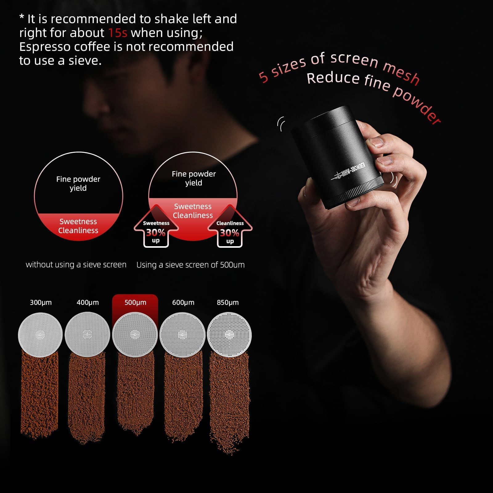 Premium MHW-3BOMBER R3 Manual Coffee Grinder & Pour Over Dripper - Perfect for Home Brewing, Camping & Travel Coffee Lovers