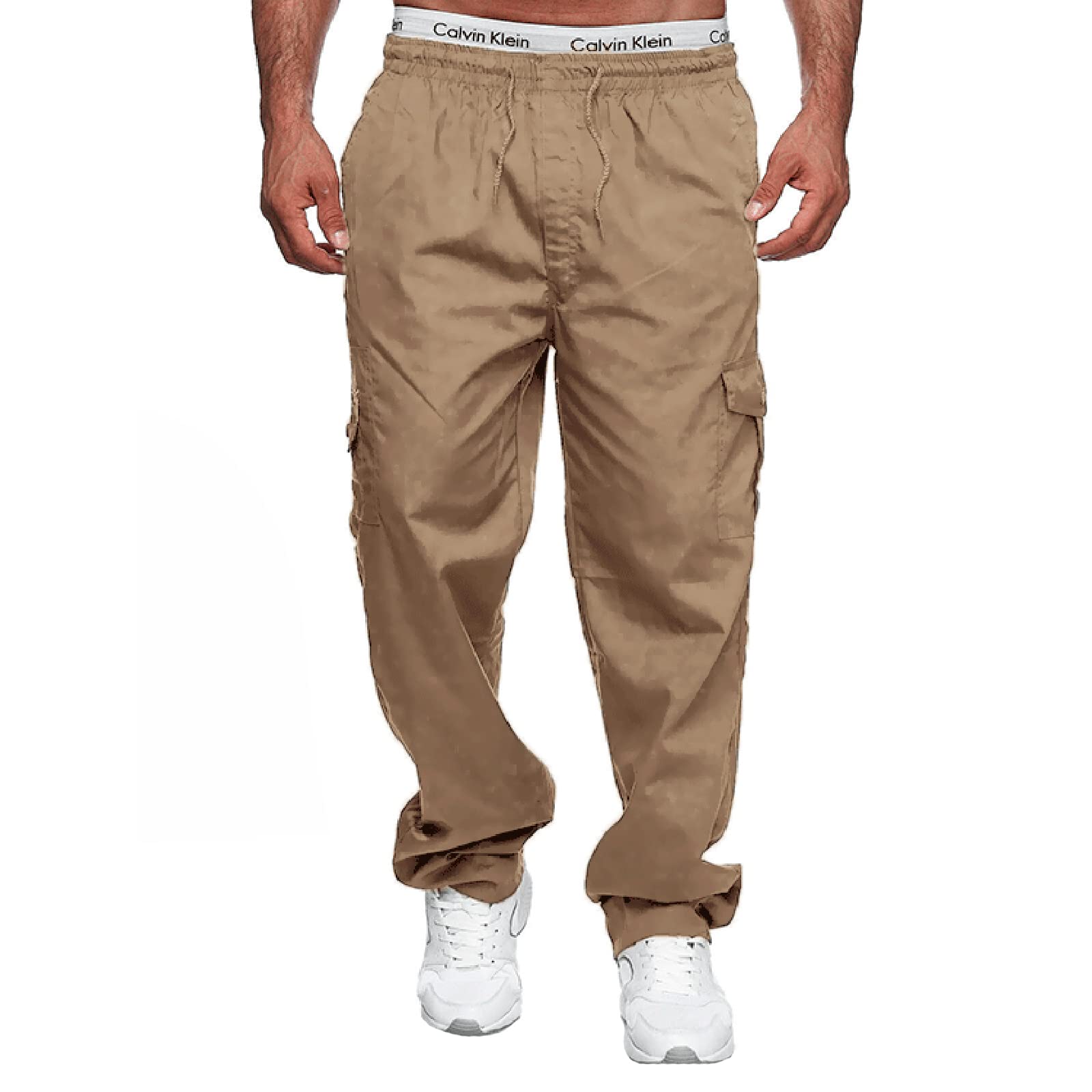 Men's Casual Cargo Pants - Lightweight Tactical Joggers with Multiple Pockets, Breathable Sweatpants for Outdoor, Gym & Streetwear | Perfect for Hiking, Workout & Daily Wear
