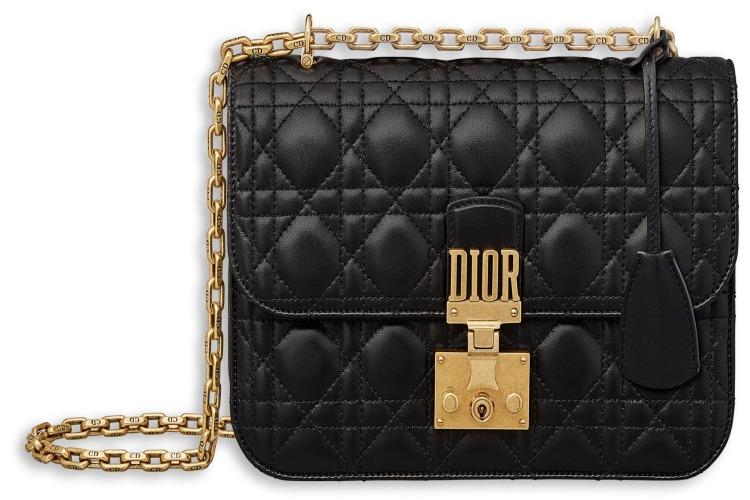 Dior Lambskin DiorAddict Flap Bag Black - Luxury Designer Handbag for Women, Perfect for Evening Parties & Special Occasions
