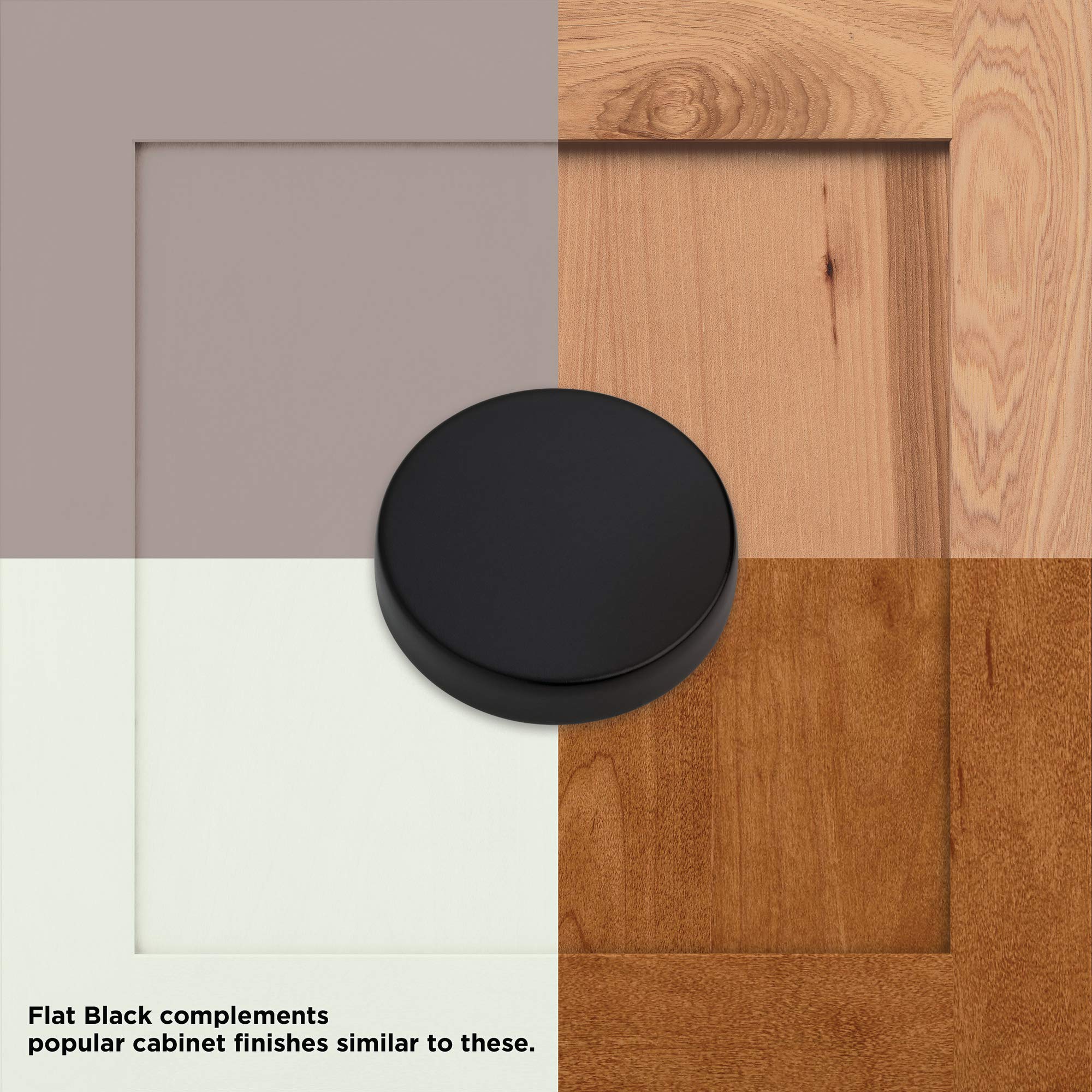 Franklin Brass Matte Black Kitchen Cabinet Knobs and Drawer Pulls - 10-Pack (3 Inch) - Modern Cabinet Hardware for Kitchen, Bathroom & Furniture - Perfect for Cabinets, Dressers, Vanities and Storage Units