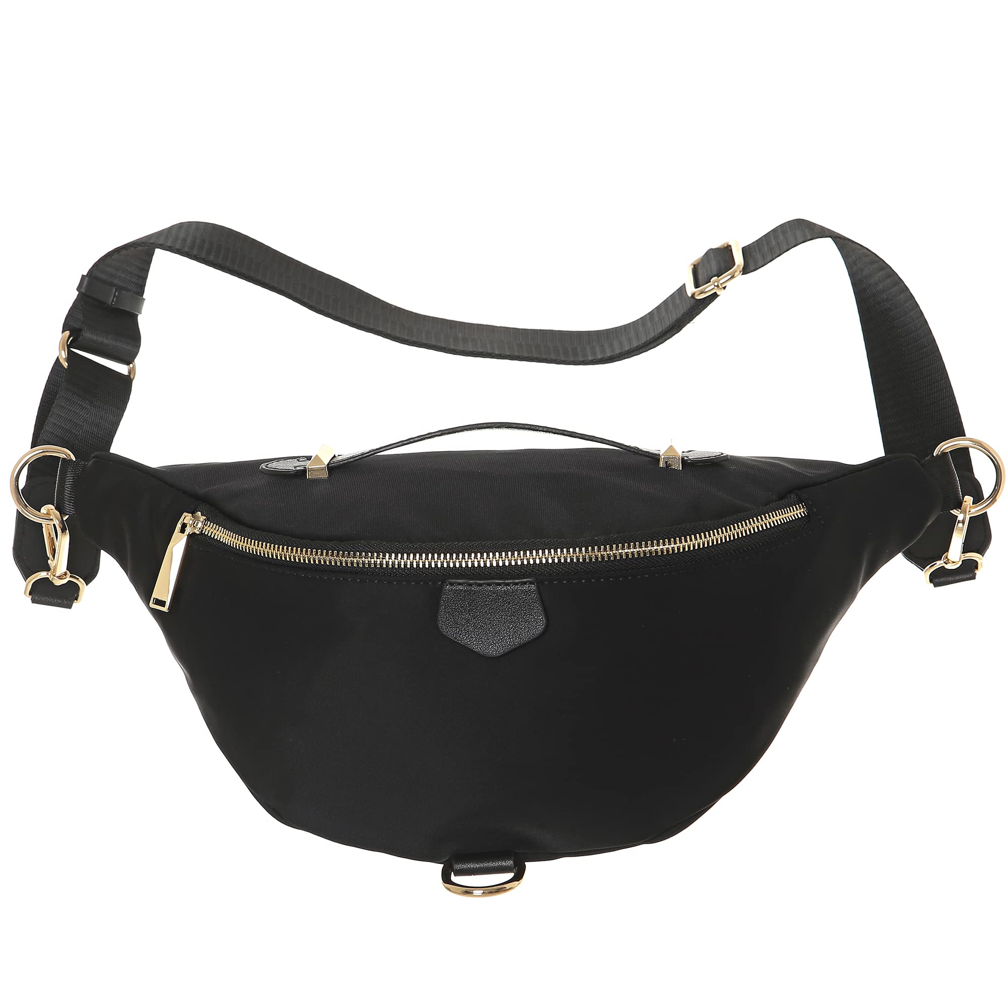 INICAT Women's Fashionable Waist Pack Fanny Pack - Unisex Crossbody Belt Bag for Travel, Hiking & Running (Black) - Perfect for Outdoor Adventures, Concerts & Daily Use