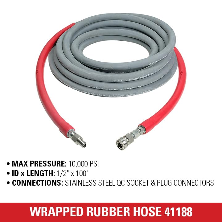 Simpson Cleaning 41188 10,000 PSI High Pressure Washer Hose - 3/8