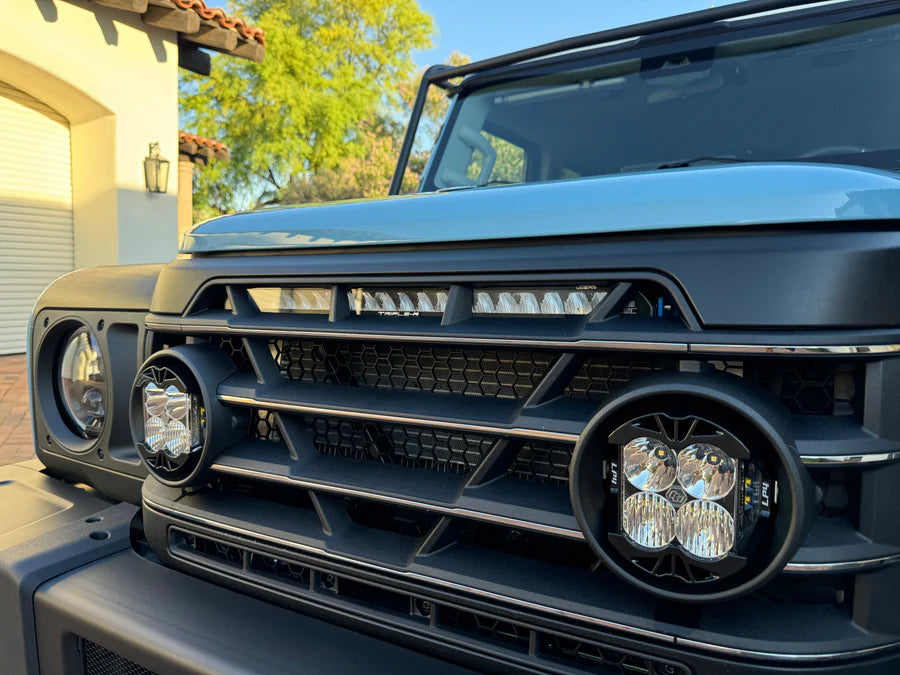 Owl LP4 Grille Light Mount Brackets Compatible with 2023-2024 Ineos Grenadier - Heavy Duty Off-Road LED Light Brackets for Adventure & Overlanding