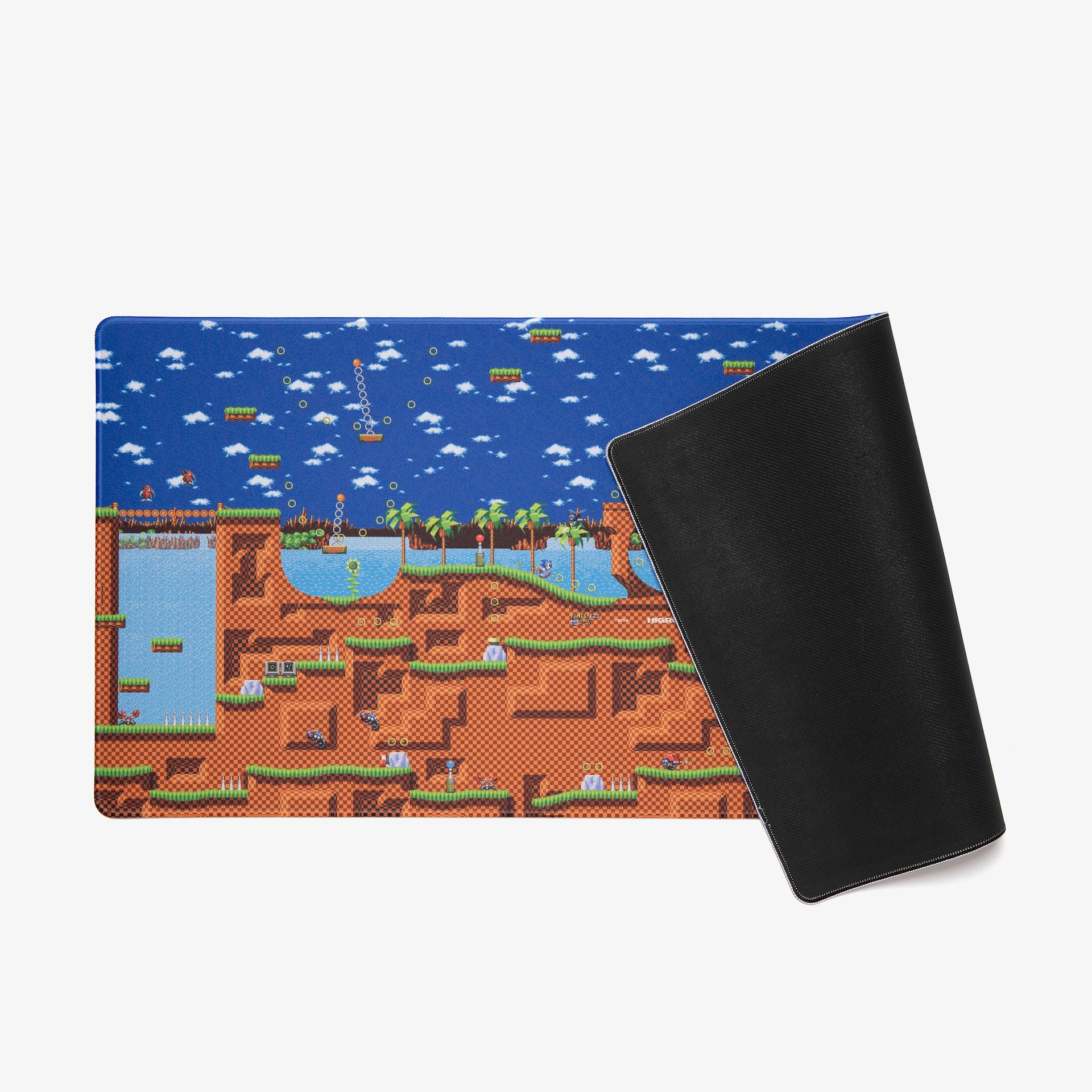 Sonic x Higround Green Hill Zone Gaming Mouse Pad - Non-Slip Rubber Base for PC, Laptop, Office & Esports - Perfect for Gamers and Professionals
