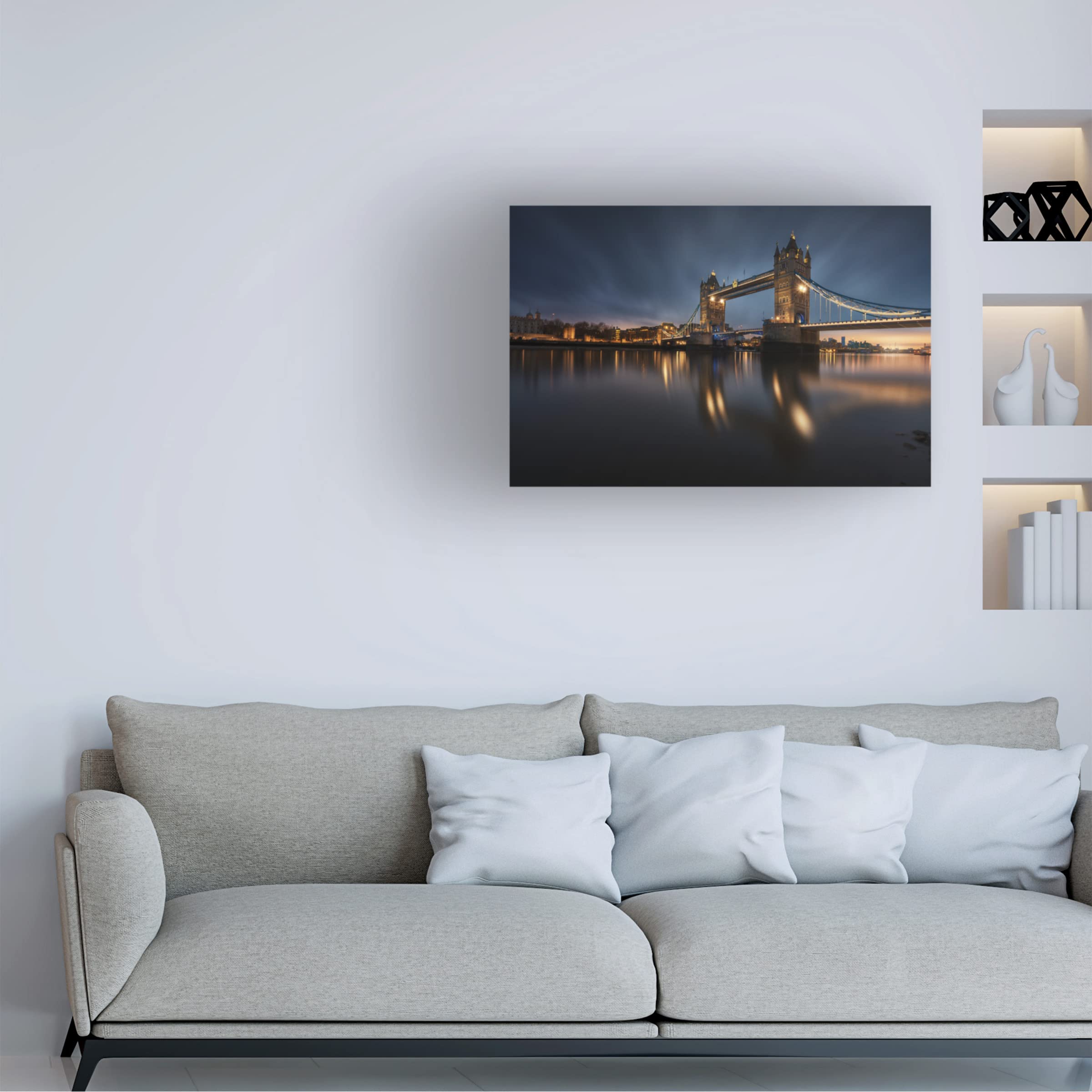 Juan Pablo De 'Otra Caasda' Canvas Wall Art Print - Modern Abstract Painting for Living Room, Bedroom & Office Decor