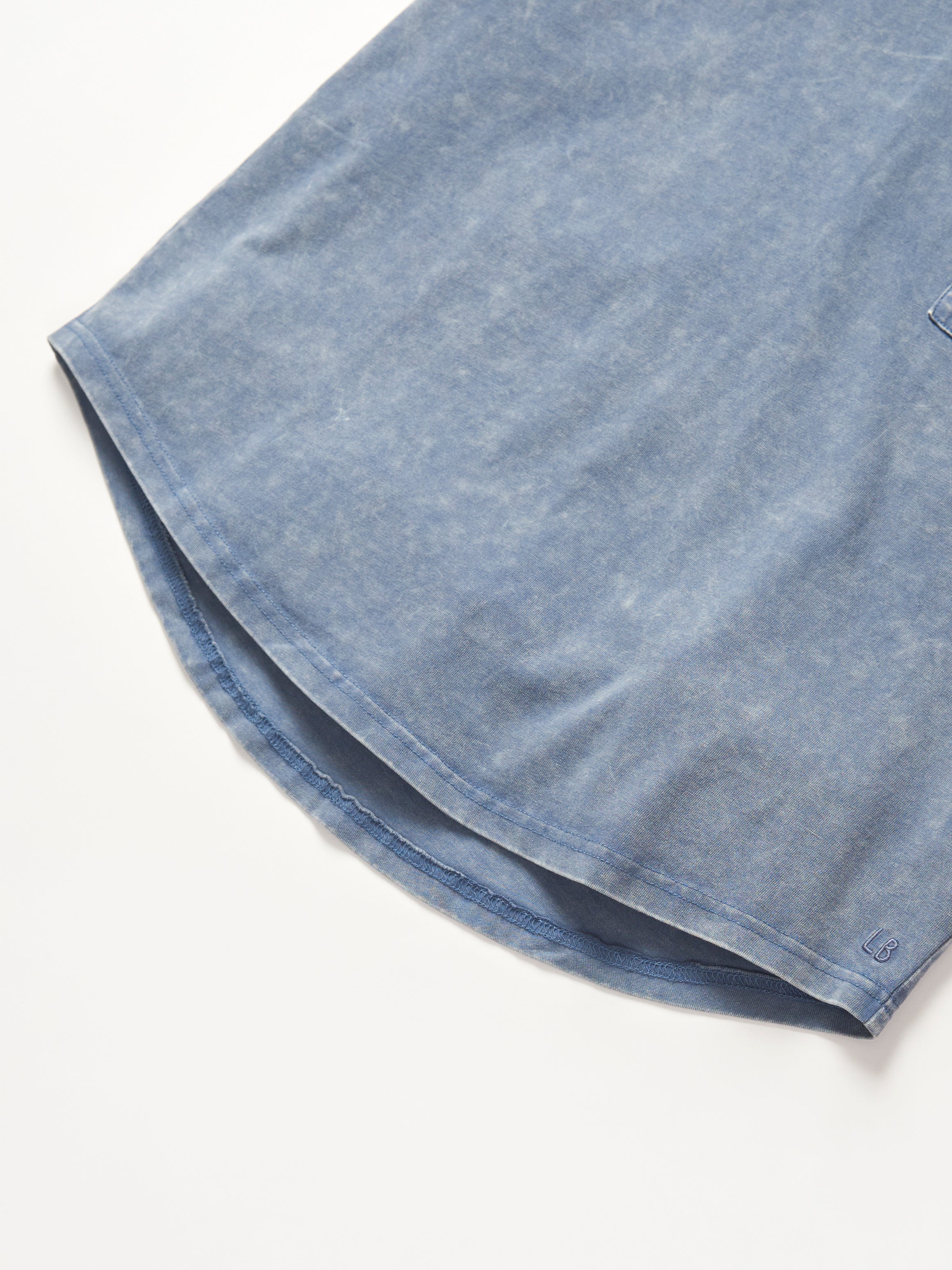 Vintage Acid Wash Pocket T-Shirt for Men - Soft Distressed Cotton Tee with Chest Pocket - Navy Blue Casual Shirt | Perfect for Streetwear, Weekend Outfits & Layered Looks
