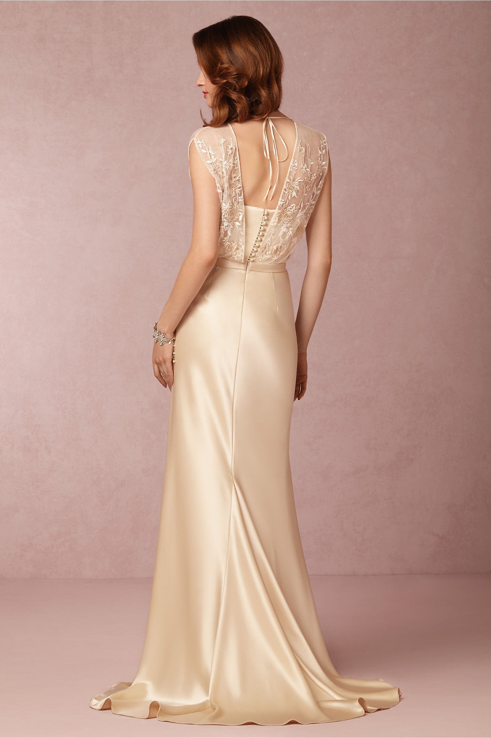 Catherine Deane Zaden Gown - Elegant Long Sleeve Lace Wedding Dress for Bride, Perfect for Church Ceremony & Formal Evening Events