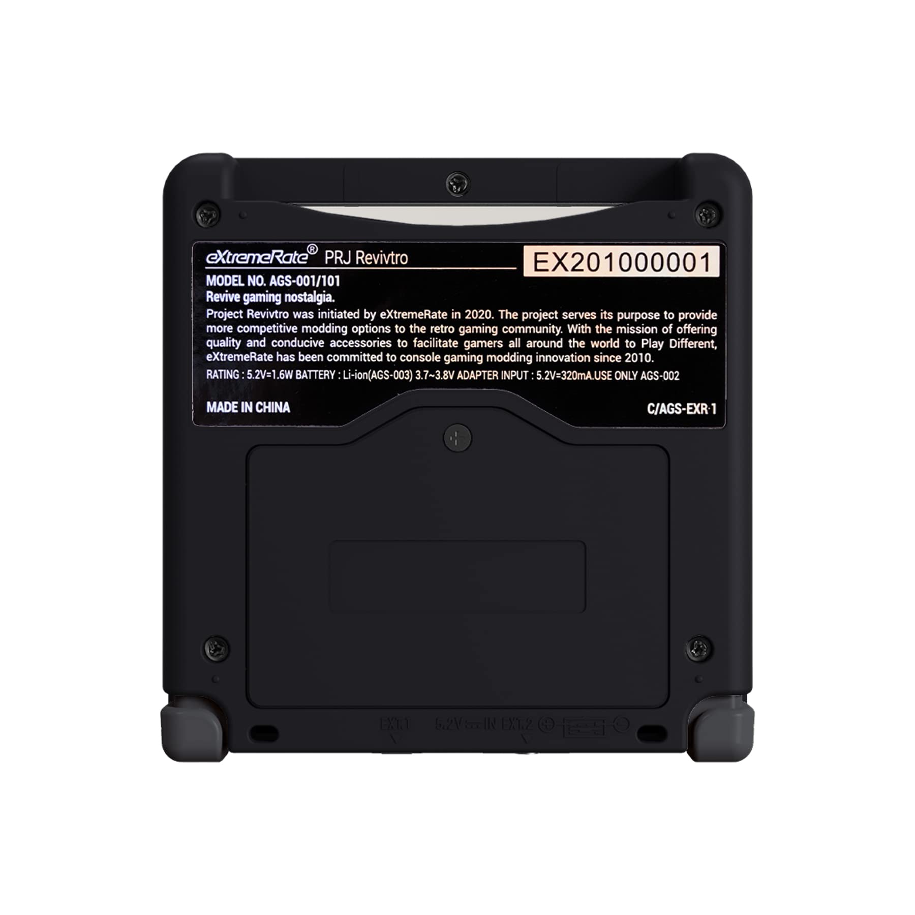eXtremeRate Replacement Shell with Full Buttons for Gameboy Advance SP GBA SP - Custom Case Compatible with IPS & Standard LCD Screens (Console & Screen Not Included) - Black - Perfect for Gaming Enthusiasts & Retro Console Modding