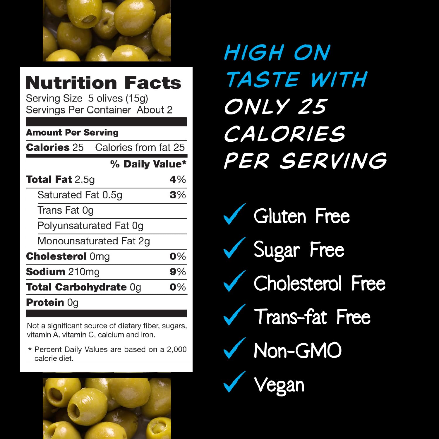 Premium Pitted Green Olives with Sea Salt - Mario Camacho Foods Snack Olives - 12 Pack (1.05 Oz Each) - Perfect for Salads, Charcuterie Boards & Healthy Snacking