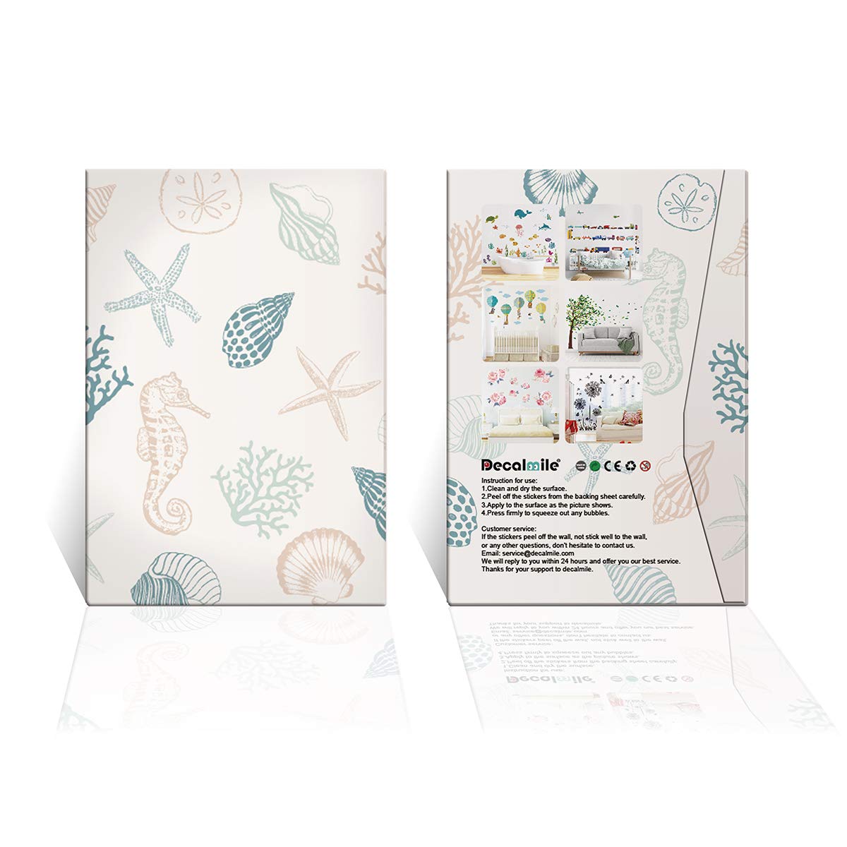Calla Lily Wall Decals - Flower Grass Stickers for Living Room & Bedroom Decor
