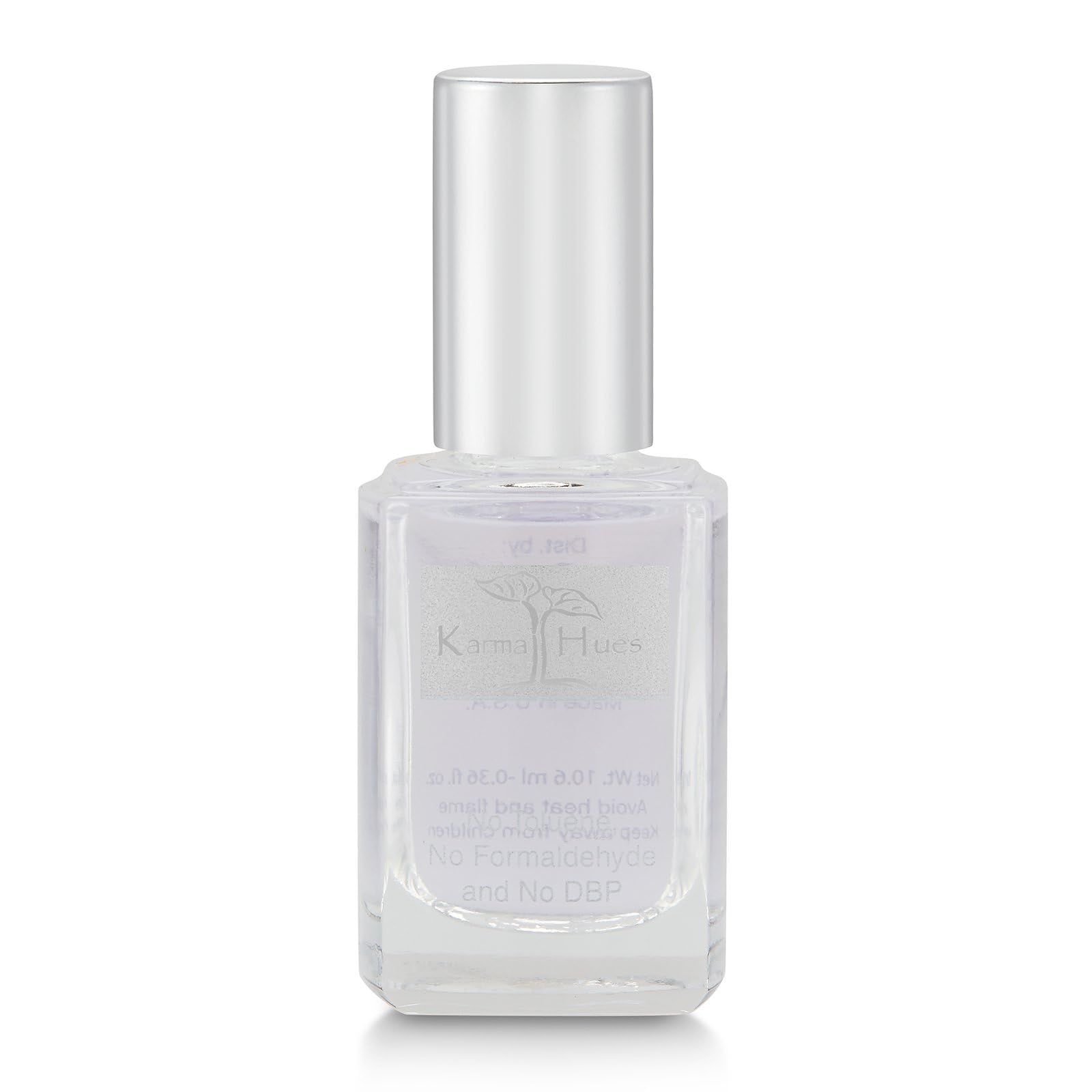 Karma Organic 2-in-1 Base Coat & Top Coat - Clear Nail Polish for Dip Powder & Polygel, Long Lasting Nail Enamel Strengthener (0.43 fl oz) - Perfect for Salon & Home Manicures