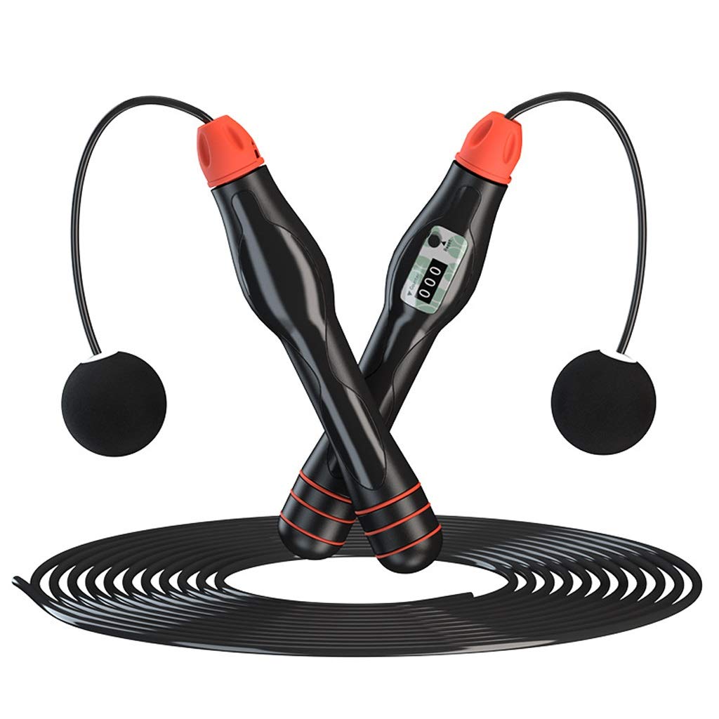 Wireless Smart Jump Rope with Digital Counter - Adjustable PVC Skipping Rope for Weight Loss & Gym Training | Home Workout, Cardio Exercise & Fitness Equipment for Men & Women