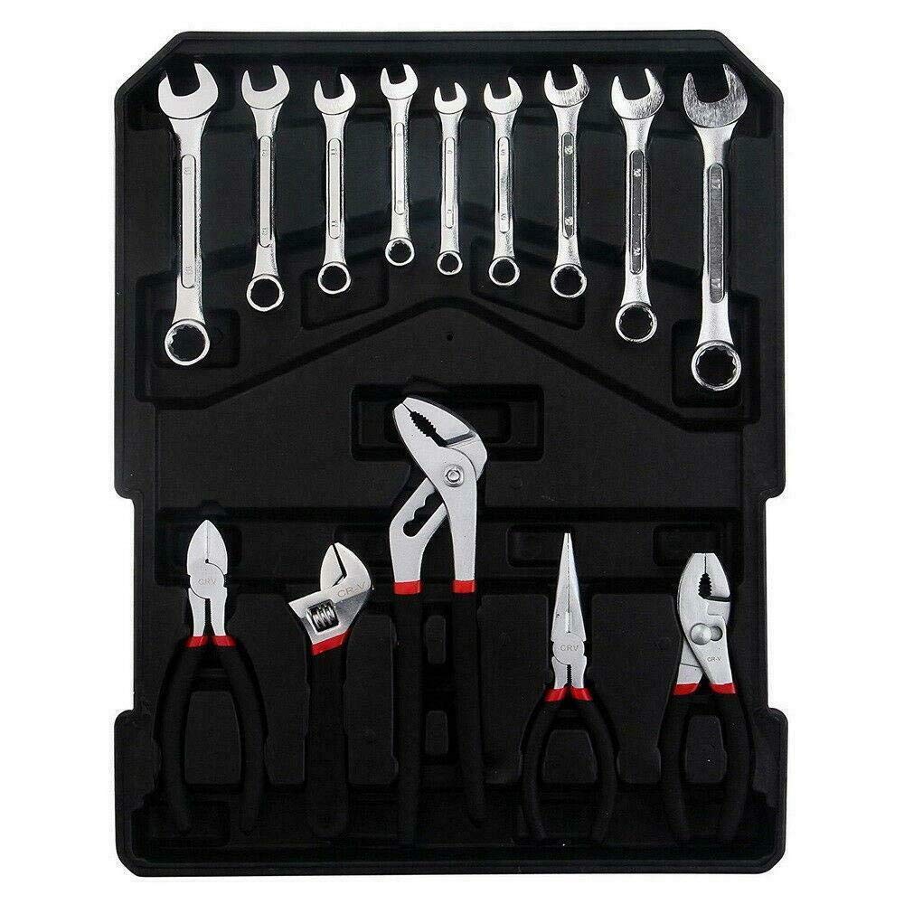 799-Piece Professional Mechanic Tool Set with Wrenches, Sockets & Rolling Trolley Case - Complete Automotive & Home Repair Kit for DIY Projects, Car Maintenance & Workshop Organization