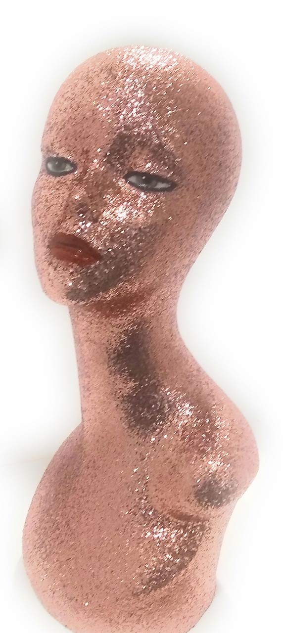 Professional Silver Mannequin Head for Hairstyling & Wig Display - Perfect for Salon, Barber Shop, Cosmetology Training & Home Practice