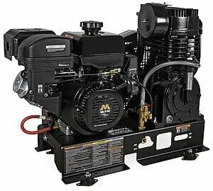 2-Stage Gasoline Air Compressor with Base Mount - ABS 14M B - Ideal for Construction Sites, Auto Repair Shops & Industrial Applications