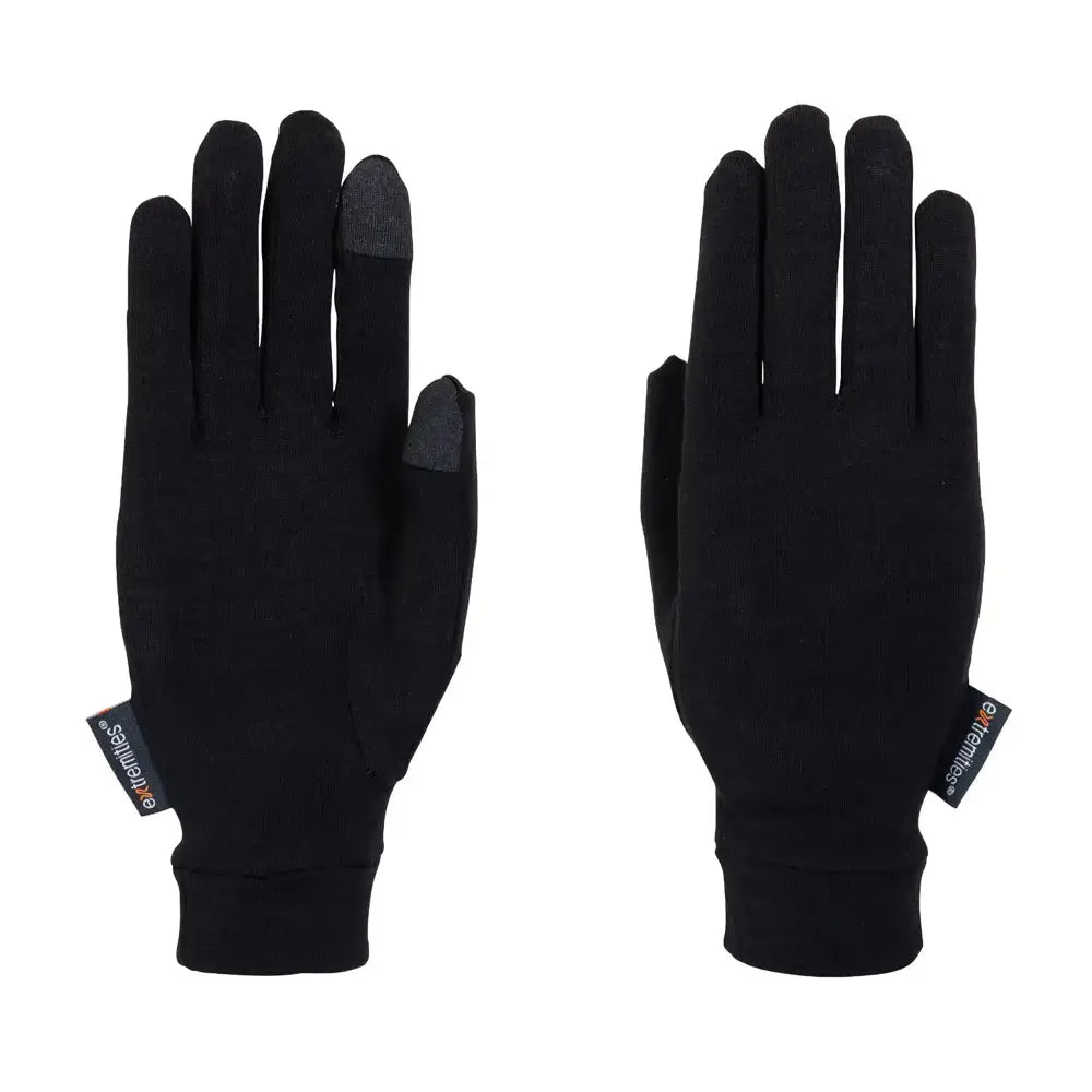 Extremities Merino Wool Touchscreen Liner Gloves - Warm & Soft for Outdoor Activities, Hiking, Skiing & Winter Sports