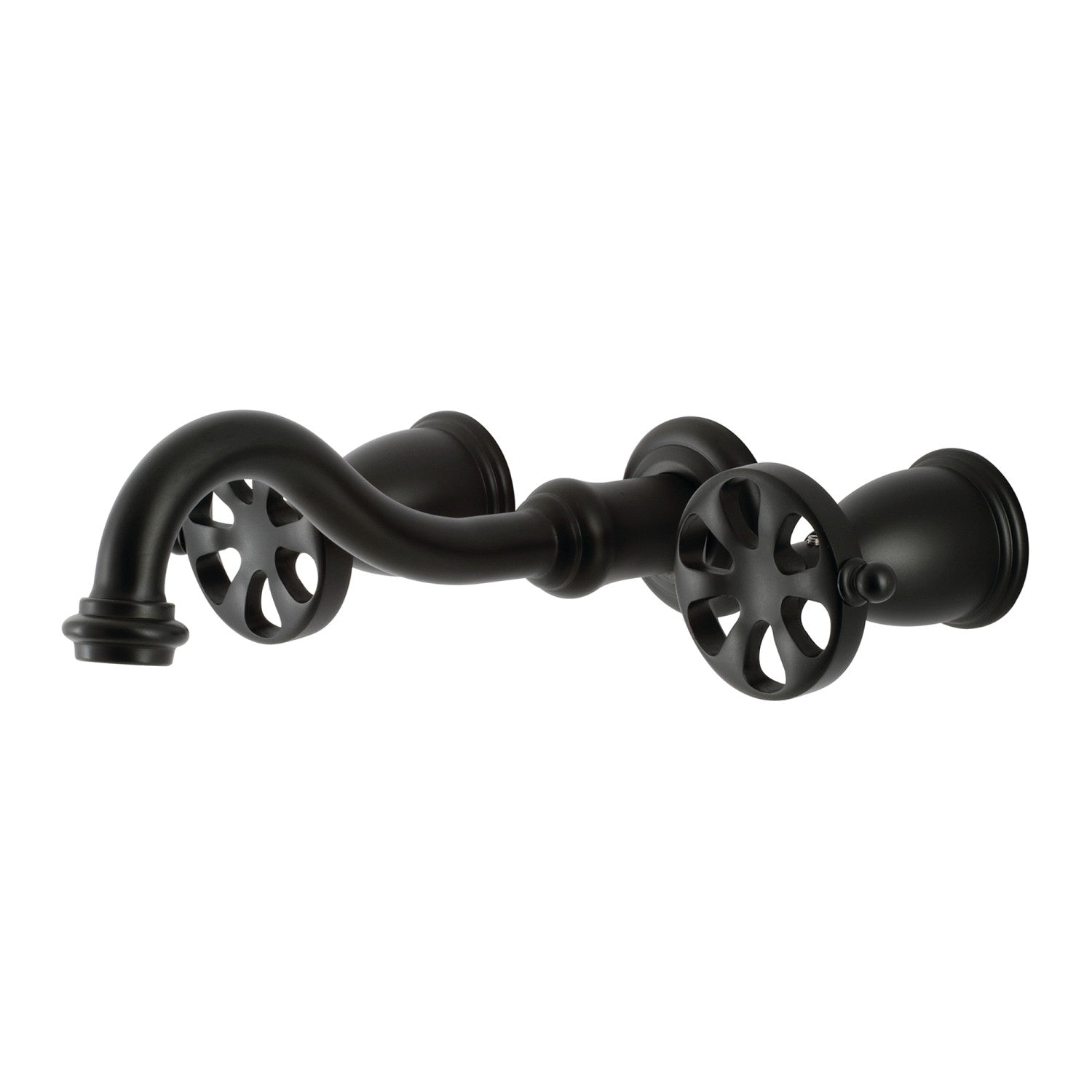 Belknap KS3020RX Matte Black Roman Tub Faucet - 2 Handle Wall Mount Bathroom Faucet for Luxury Soaking Tubs | Perfect for Spa-Like Bathrooms & Master Suites