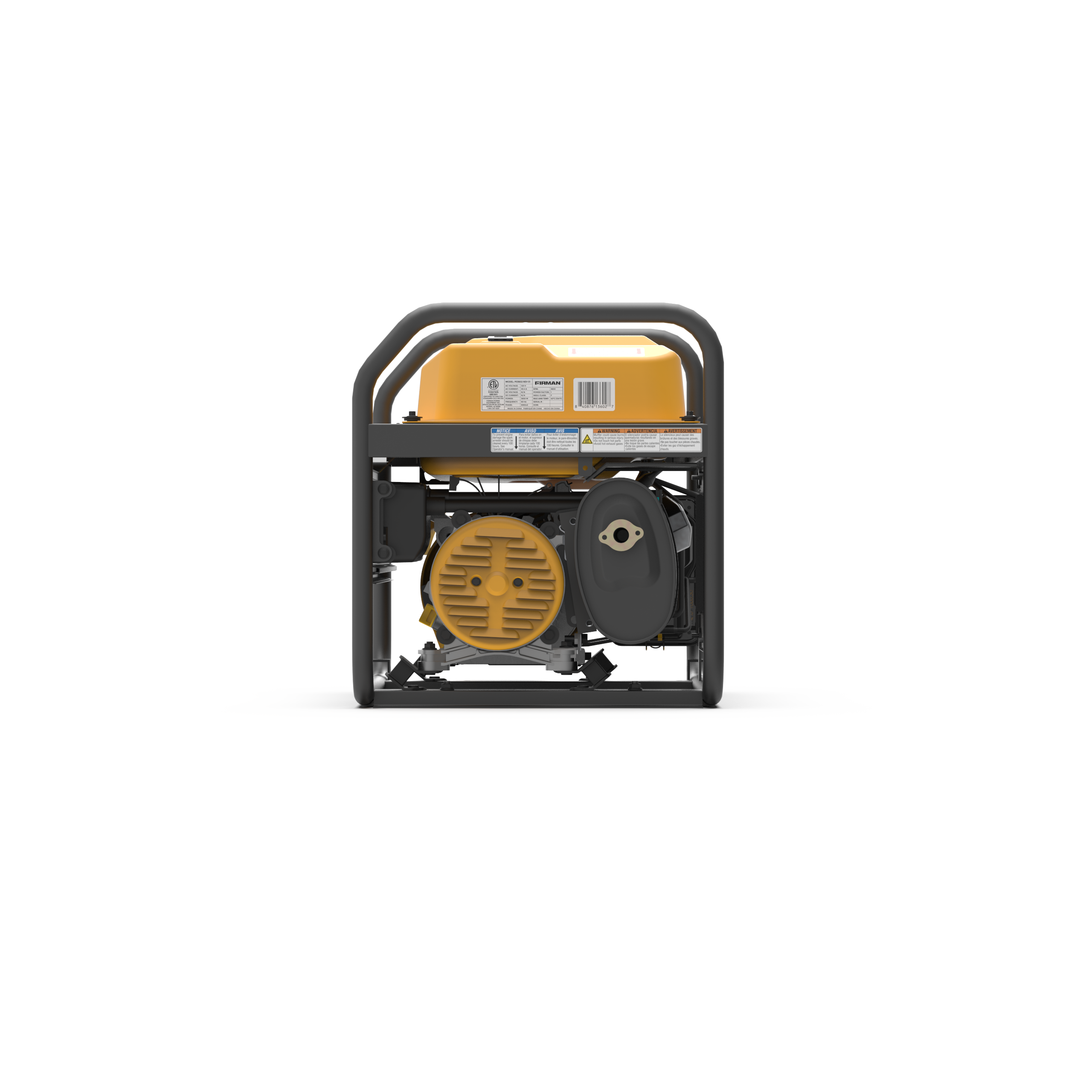 4550W Portable Gas Generator with Recoil Start - 120V Power for Camping, Emergencies & Outdoor Activities