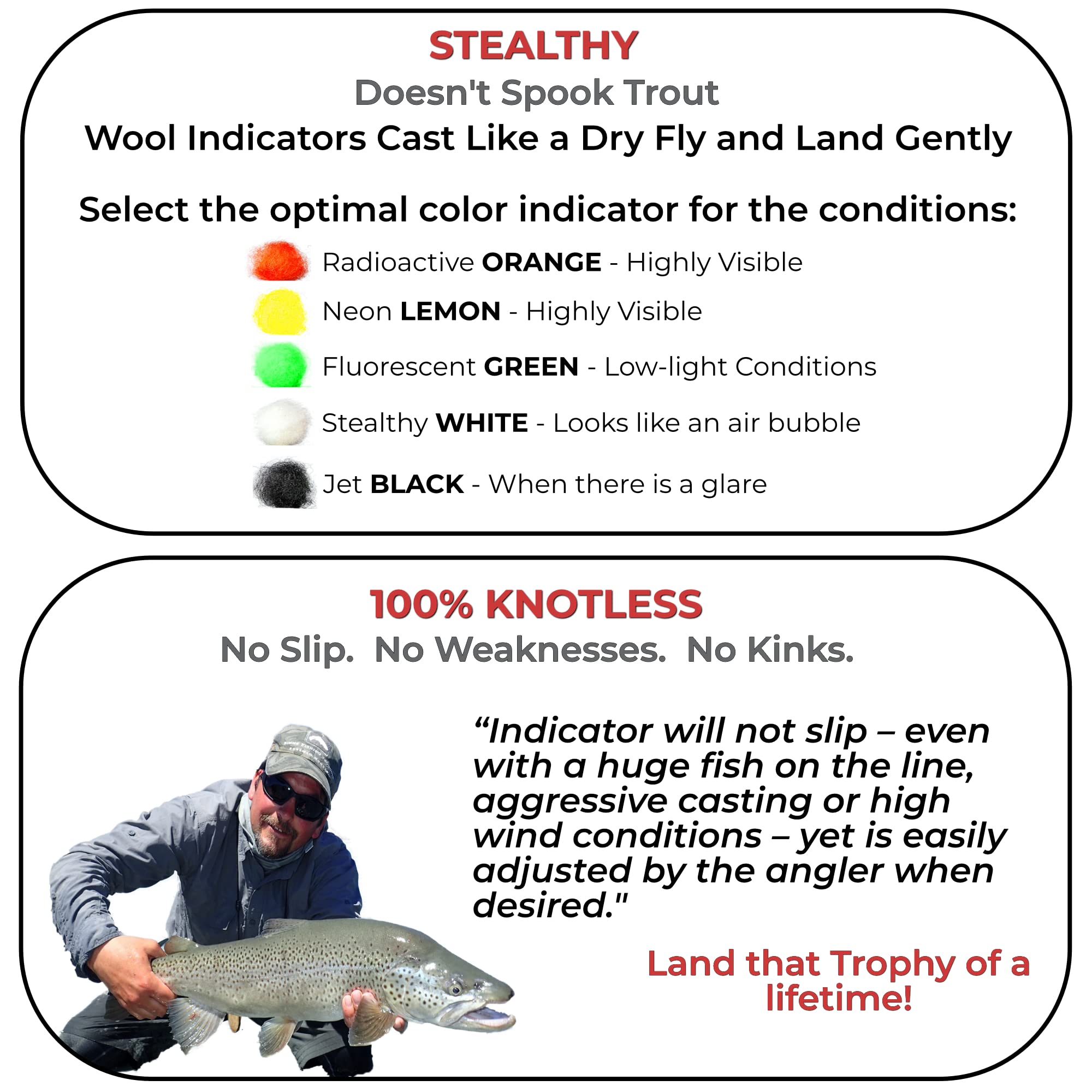 New Zealand Strike Indicator Tool Kit - Fly Fishing Strike Indicators for Nymphing & Float Fishing - Perfect for Trout, Salmon & Steelhead Anglers