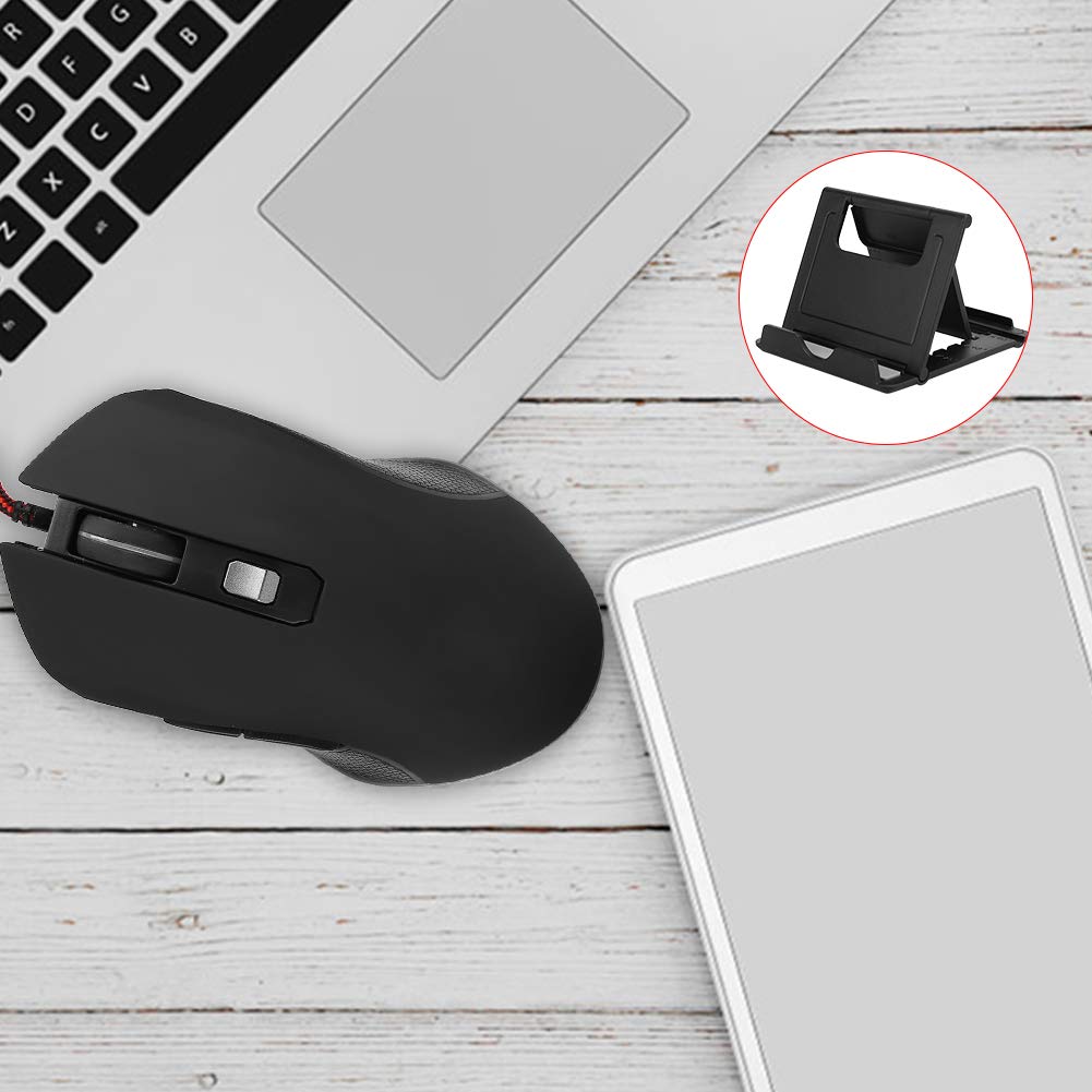 Fasient1 Wired Gaming Mouse USB - 8 Programmable Buttons, Mechanical Switches, 3200 DPI, RGB Breathing Light - Ergonomic PC Gaming Mouse for Laptop & Desktop (Black) - Perfect for FPS, MOBA & MMO Games