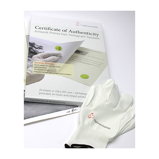 Hahnemuhle Certificate of Authenticity with Hologram Security System - Genuine Art Authentication for Paintings, Prints & Collectibles - Protect Your Valuable Artwork from Counterfeits