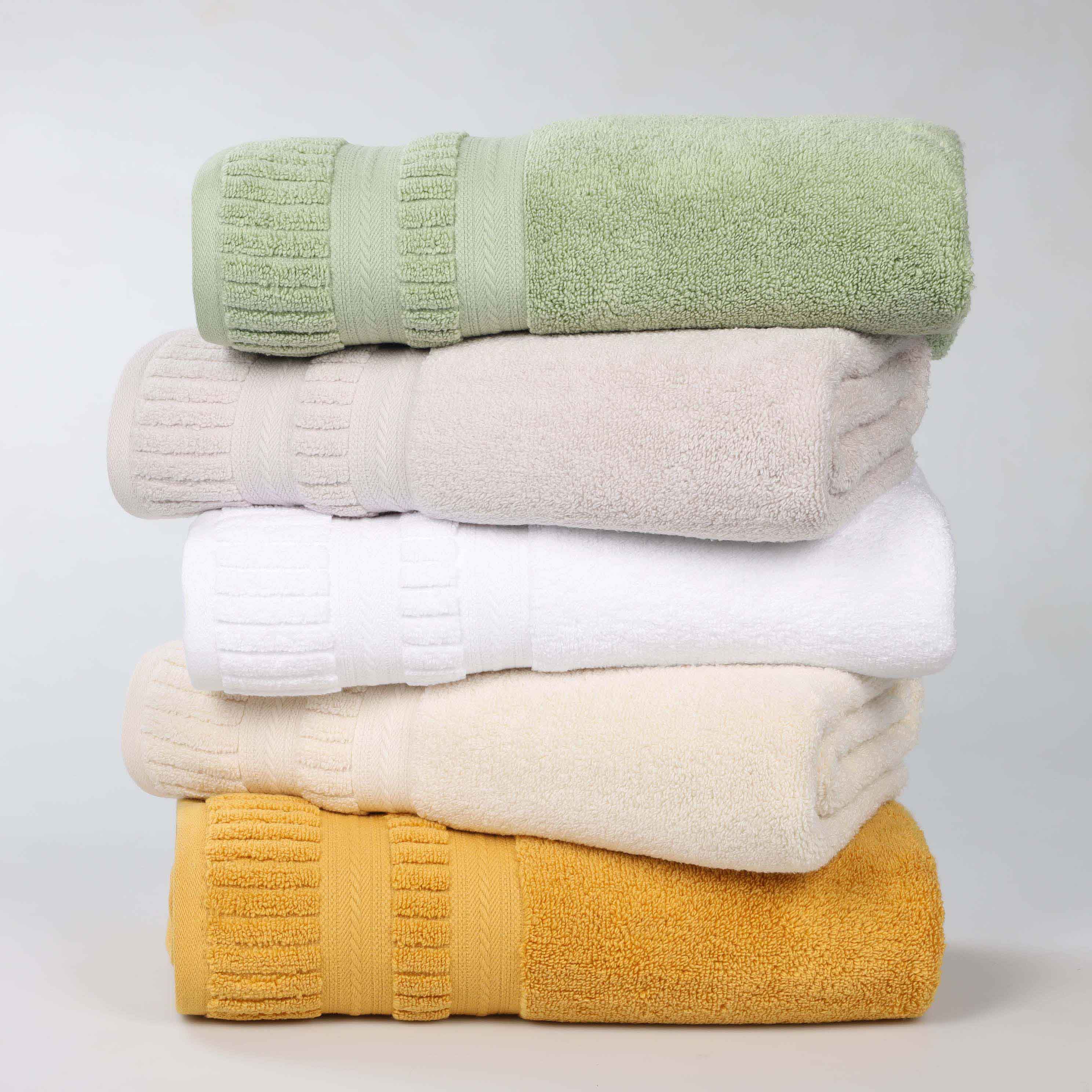 Venice Zero Twist Cotton Medium Weight Absorbent 3-Piece Bath Towel Set - Soft & Quick-Drying for Spa, Gym, and Beach Use