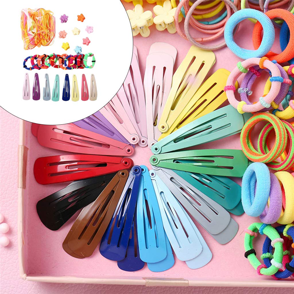 **LOSA Snap Hair Clips - Thick Seamless Cotton Hair Bands & Rubber Bands for Women - Perfect for Ponytails, Braids, and Everyday Styling**