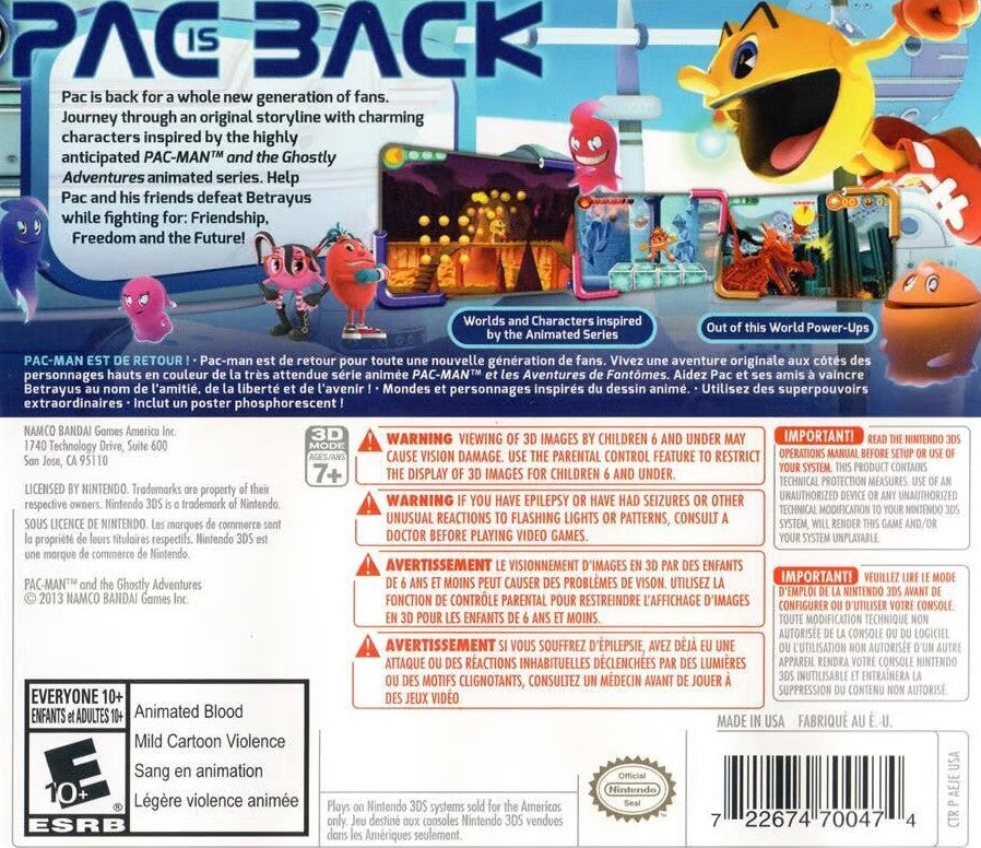 Pac-Man and the Ghostly Adventures Video Game - Classic Arcade Action for Nintendo, PlayStation & Xbox - Fun for Family Game Nights & Retro Gaming Enthusiasts