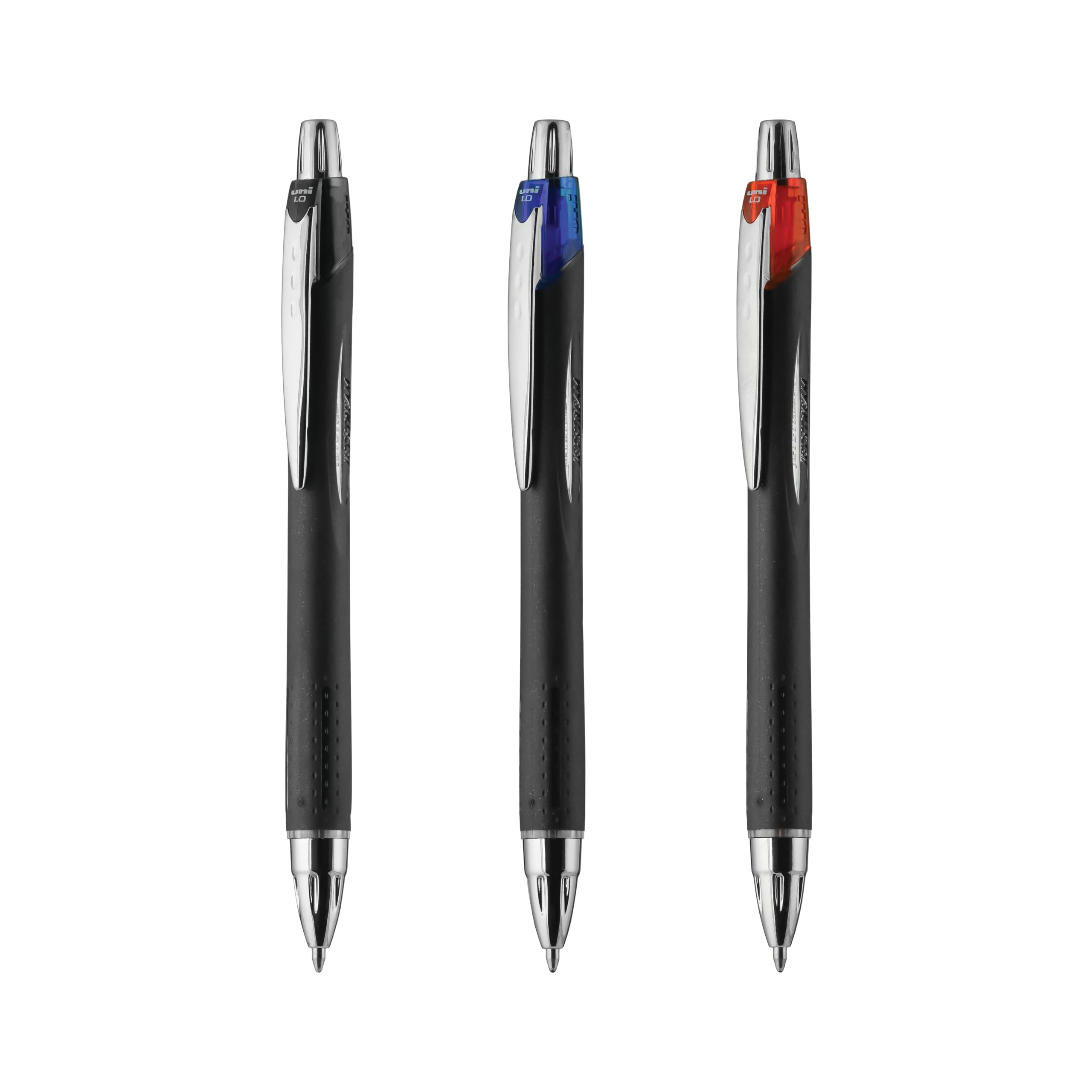uni-ball 73840 Jetstream RT Ballpoint Pens - 1.0mm Bold Point, 3-Pack Assorted Colors - Smooth Writing for Office, School & Everyday Use