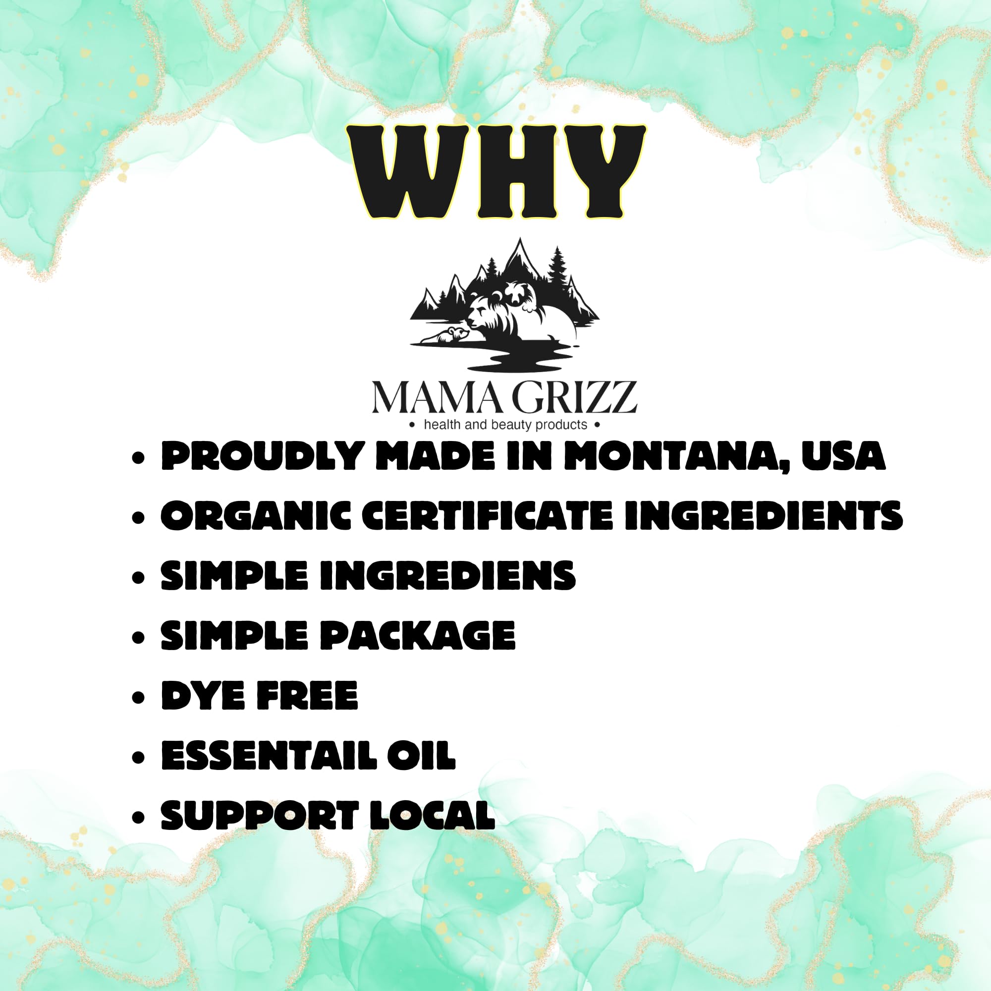 MAMA GRIZZ Organic Shea Honey Oat Soap Bar - Natural Brightening & Smoothing for Face & Body - Made in Montana - Perfect for Sensitive Skin Care