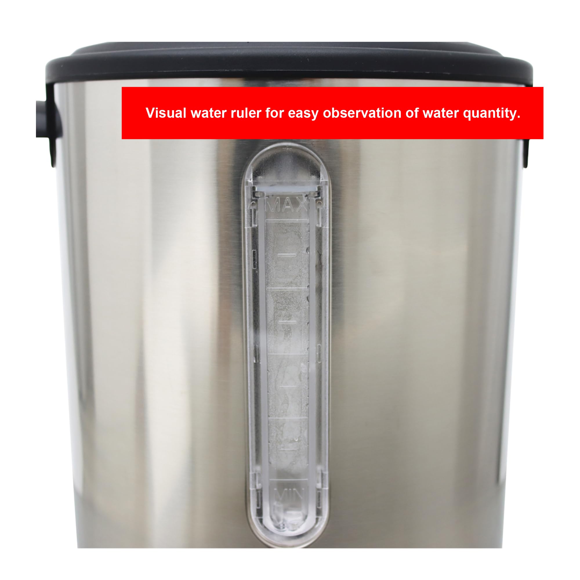 110V 8.8L Commercial Hot Water Dispenser with Stainless Steel Inner Tank - 1500W Fast Boiling for Coffee, Tea, Milk & Beverage Service - Perfect for Restaurants, Cafes & Offices