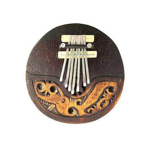 7-Note Kuta Thumb Piano Kalimba - Hand-Carved Wooden Musical Instrument for Meditation, Relaxation & Music Therapy