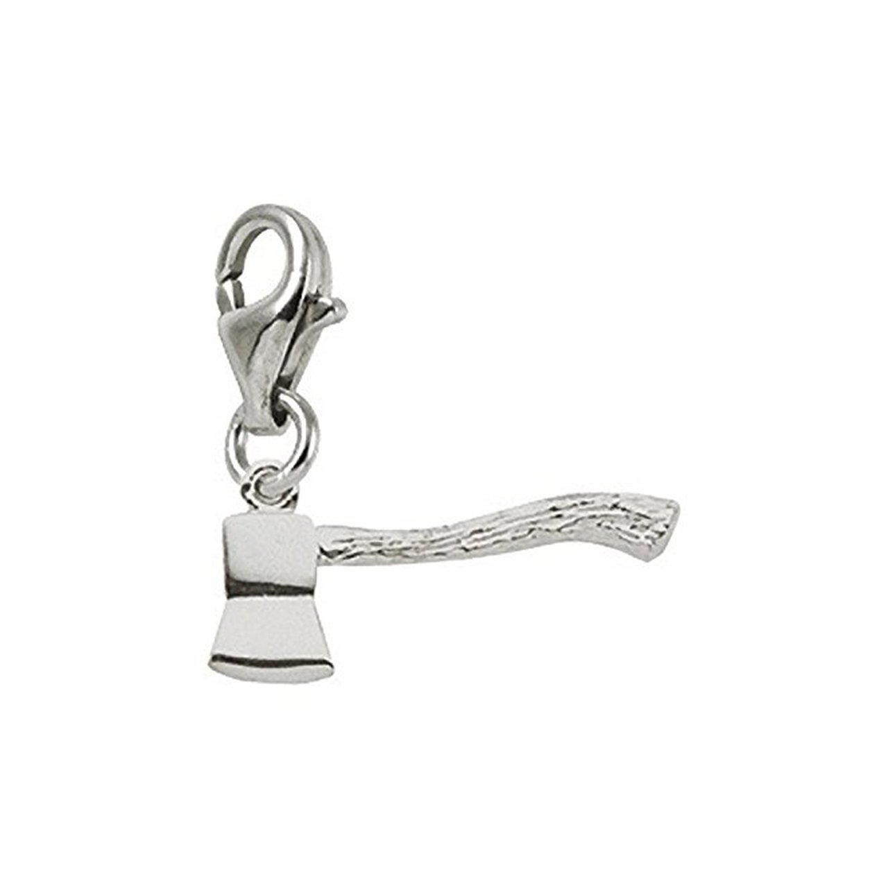 Stainless Steel Axe Charm Pendant with Lobster Claw Clasp - Durable Jewelry Charms for Bracelets & Necklaces - Perfect for DIY Jewelry Making, Gifts, and Punk Rock Fashion Accessories