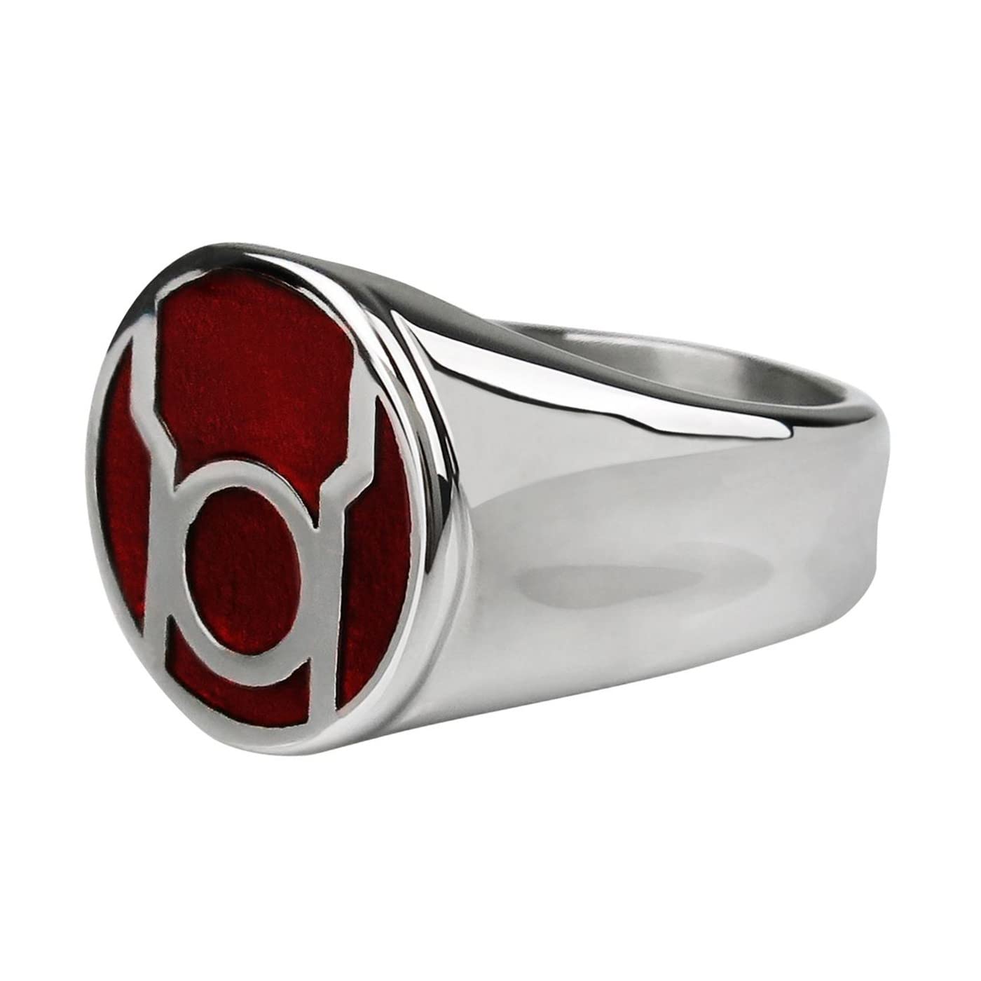 Red Lantern Symbol Stainless Steel Ring - Size 9 - Green & Red Colors - Perfect for Chinese New Year, Festivals, and Cultural Celebrations