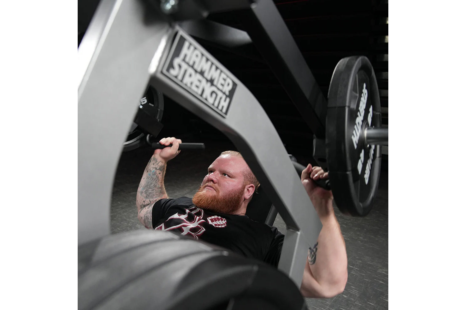 Hammer Strength Plate Loaded Iso-Lateral Shoulder Press Machine - Commercial Gym Equipment for Shoulder Workouts & Strength Training