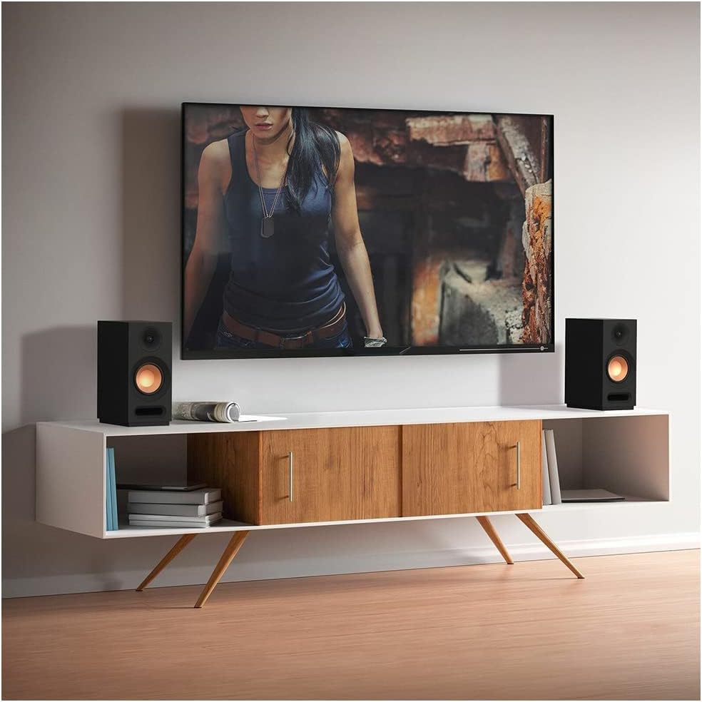 Klipsch KD-51M 160W Bookshelf Speakers (Pair) - High-Performance Passive Speakers for Home Theater, Music & Gaming - Premium Sound Quality for Living Room, Office & Studio Use