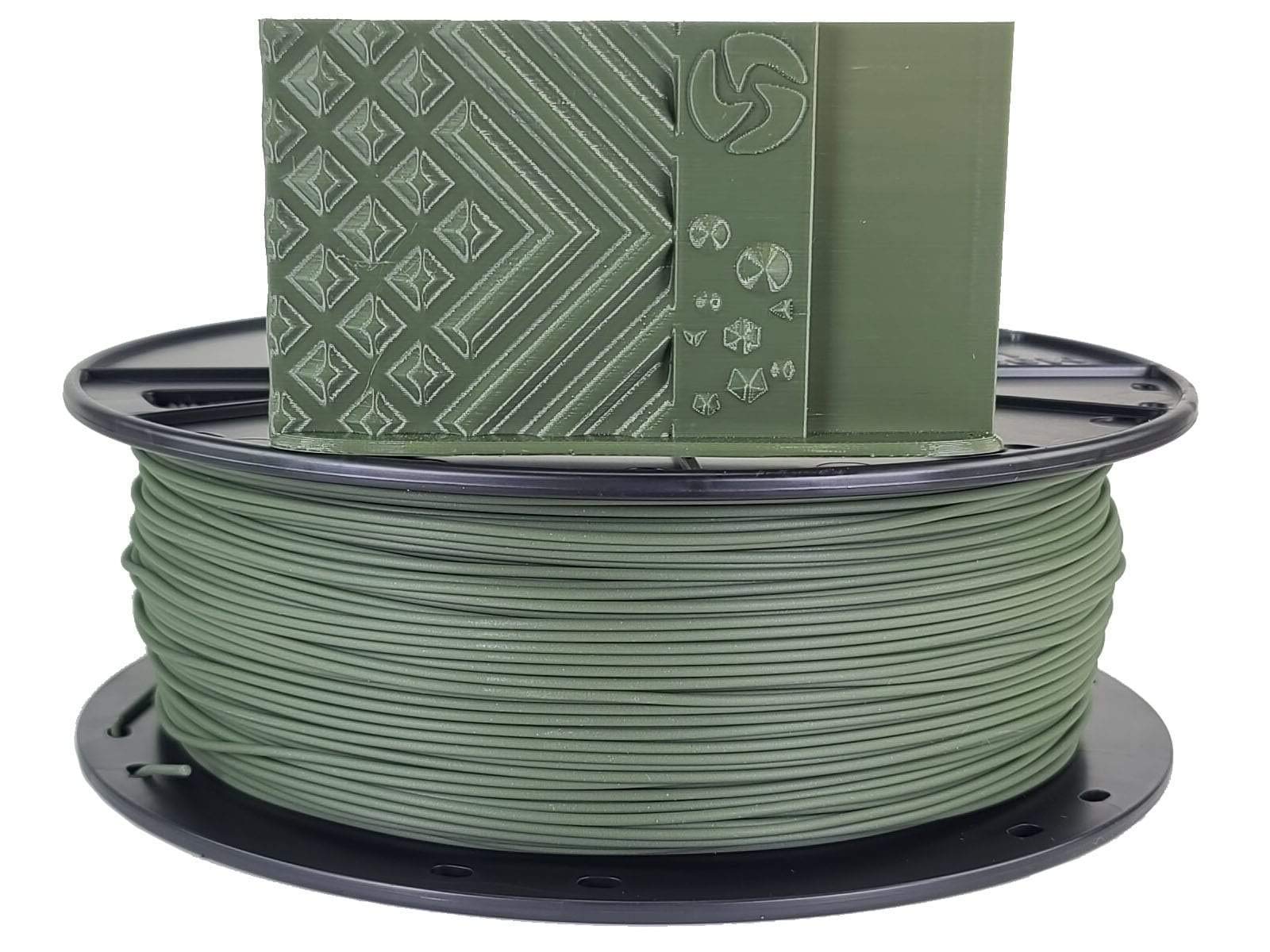 Premium 3D-Fuel Tough Pro PLA+ Filament for 3D Printing - High Strength, Made in USA, ±0.02mm Accuracy, 1.75mm Diameter, 4kg Spool (Olive Green) - Perfect for Functional Prototypes, Cosplay Props & Durable 3D Printed Parts