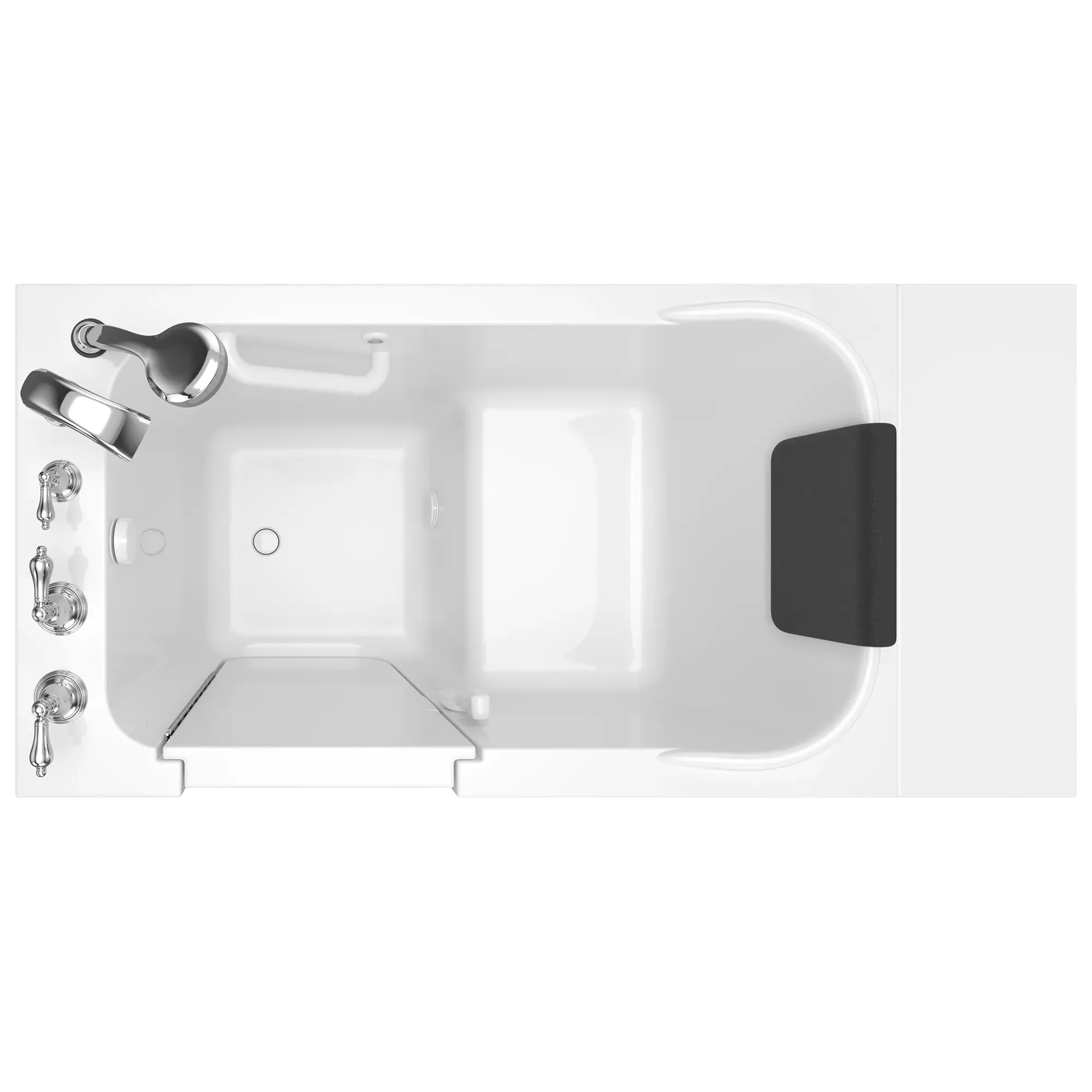 Premium 28 x 48 Inch Gelcoat Walk-in Bathtub with Soaker System & Left-Hand Drain Faucet - Ideal for Elderly Safety & Relaxing Spa Experience at Home