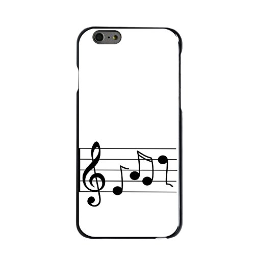 Treble Staff Music Notes On Black Case