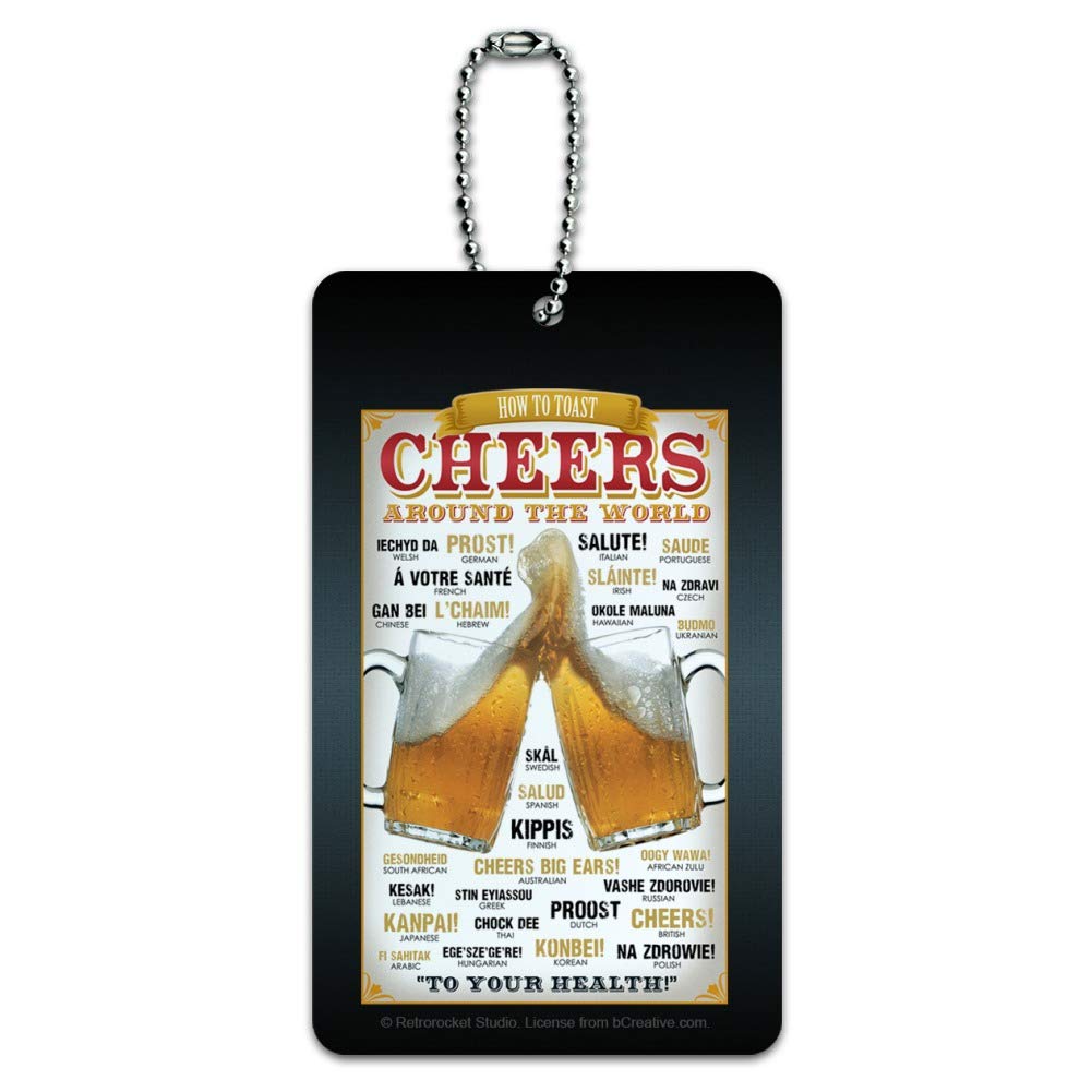 World Travel Luggage Tags - Personalized Suitcase ID Tags for Carry-On Bags | Perfect for Airports, Business Trips & Vacation Travel Accessories