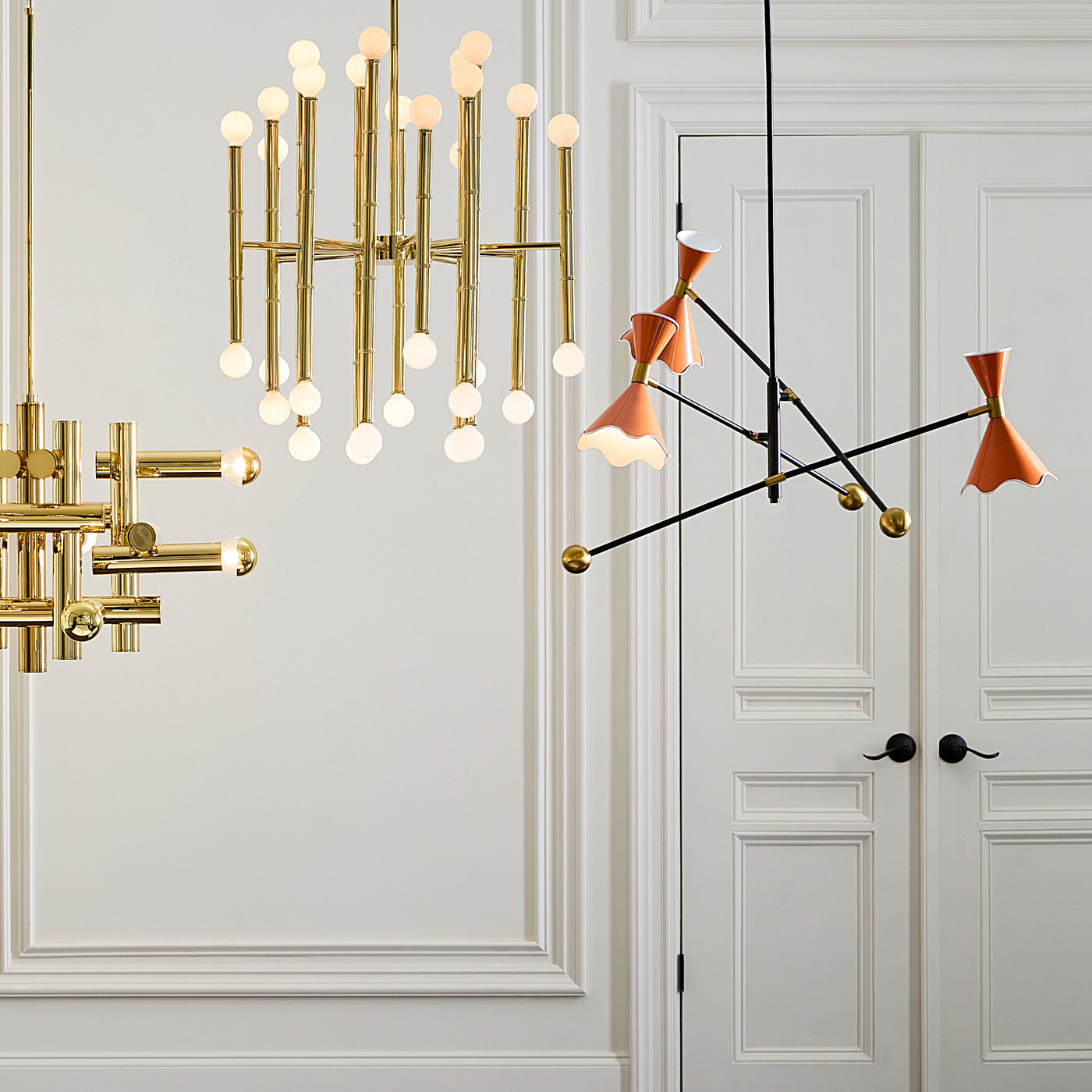 Ripple Articulating Chandelier - Modern Adjustable Ceiling Light Fixture for Dining Room, Bedroom, and Living Room Decor